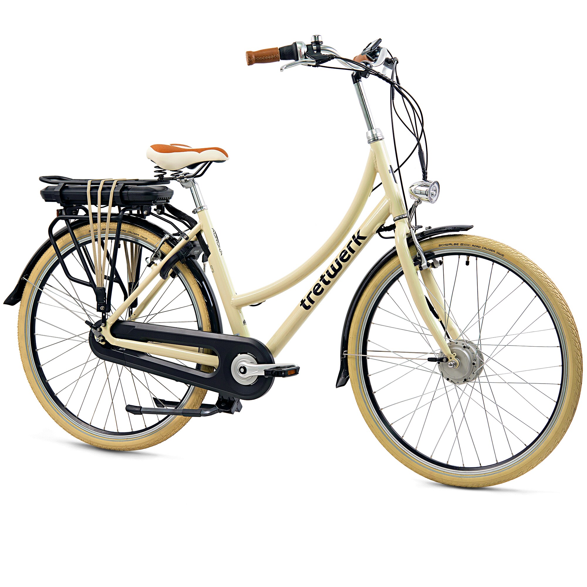 Tretwerk Aurora E Bike Damen 28 Zoll Elektrofahrrad 165 - 185 cm retro Hollandrad E Damenfahrrad - Bild 1