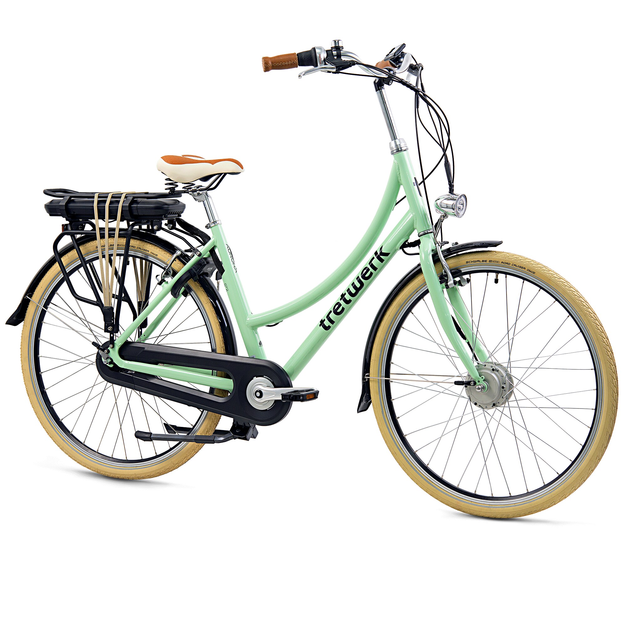Tretwerk Aurora E Bike Damen 28 Zoll Elektrofahrrad 165 - 185 cm retro Hollandrad E Damenfahrrad - Bild 1