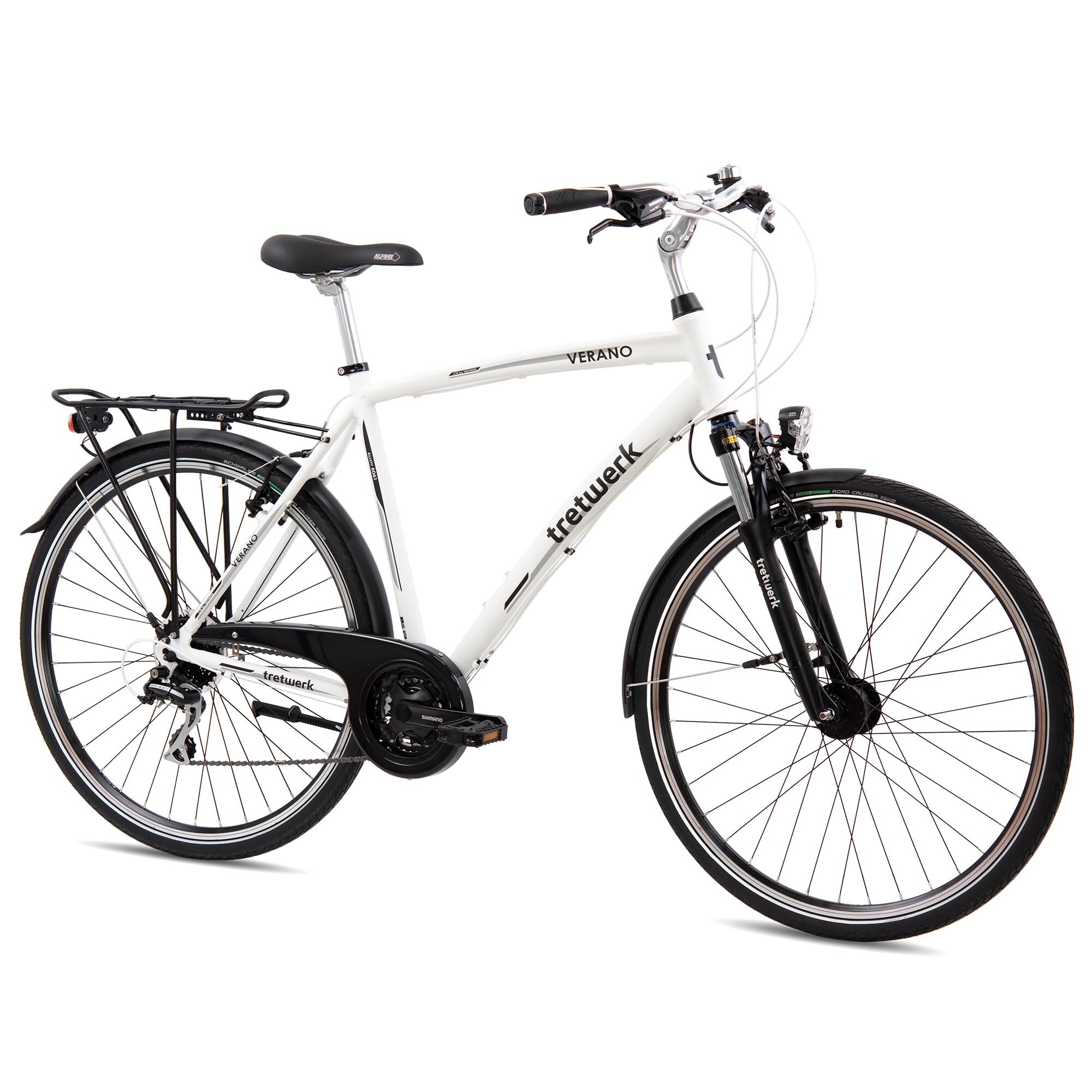 Tretwerk Verano Citybike 28 Zoll Damen oder Herren Fahrrad 160 - 180 cm Urban Bike 24 G&auml;nge - Bild 1