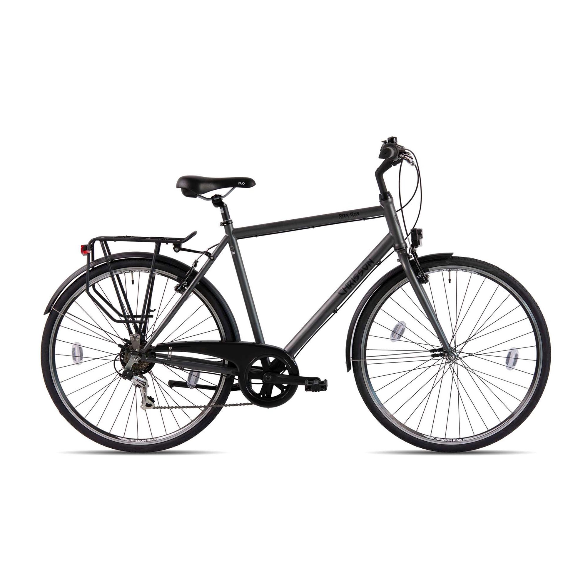 KCP City One Trekkingrad 28 Zoll Urban Bike Trekking Fahrrad 165 - 180 cm mit 7 G&auml;ngen anthrazit 53 cm - Bild 1