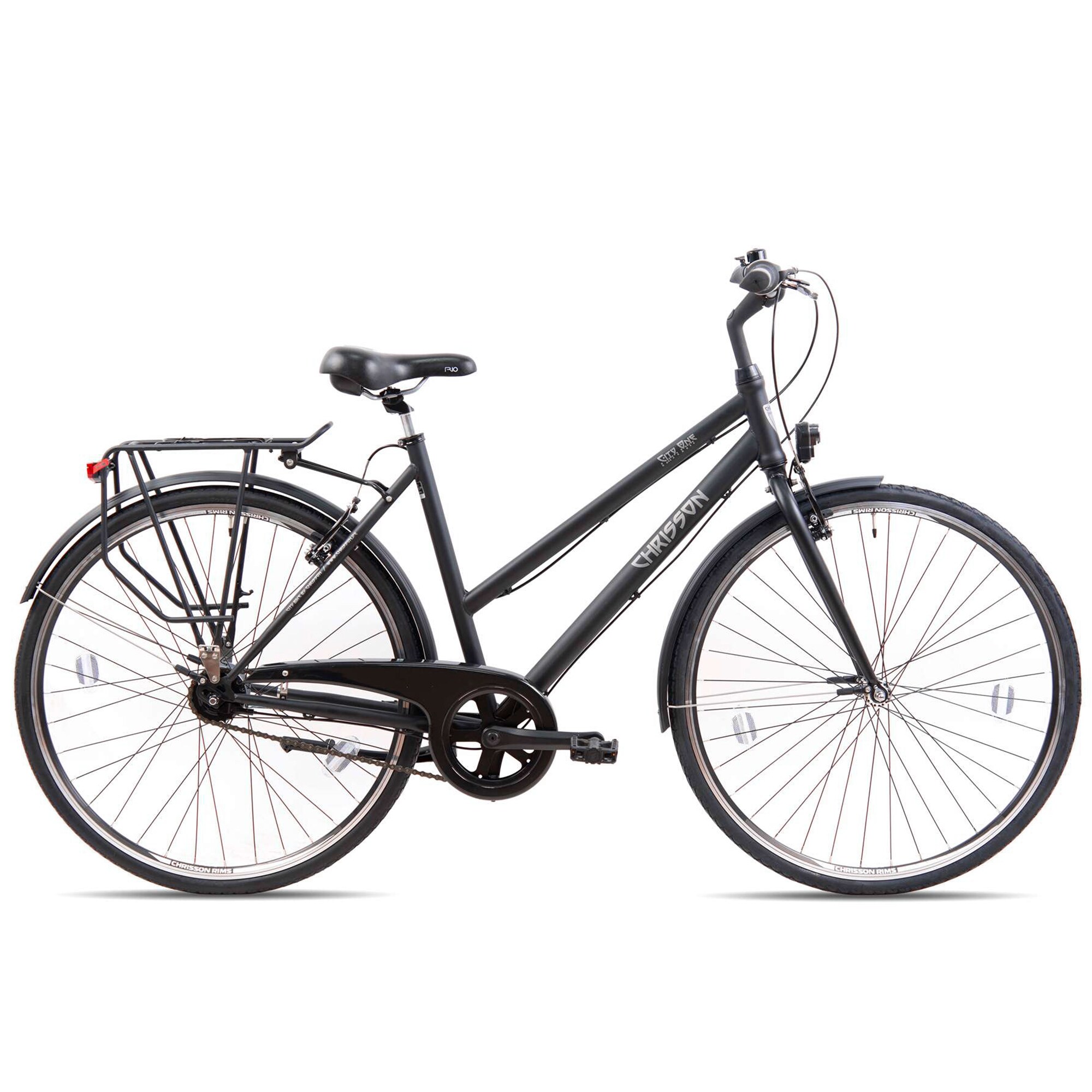 KCP City One Trekkingrad 28 Zoll Urban Bike Trekking Fahrrad 155 - 175 cm Trekkingbike mit 7 G&auml;ngen StVZO (schwarz, 50 cm) - Bild 1