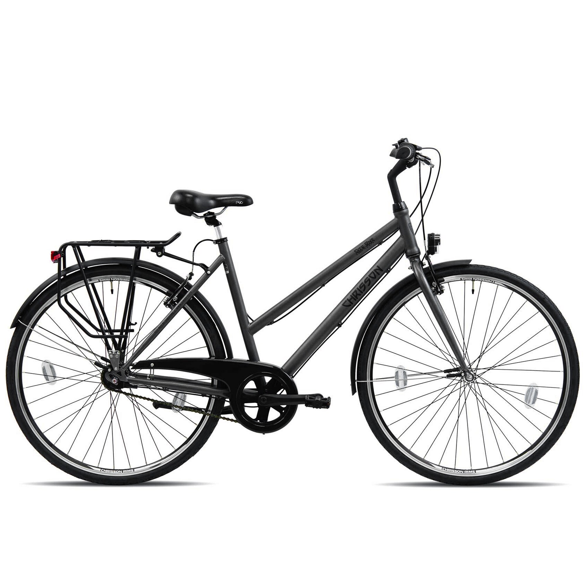 KCP City One Trekkingrad 28 Zoll Urban Bike Trekking Fahrrad 155 - 175 cm Trekkingbike mit 7 G&auml;ngen StVZO (anthrazit, 53 cm) - Bild 1
