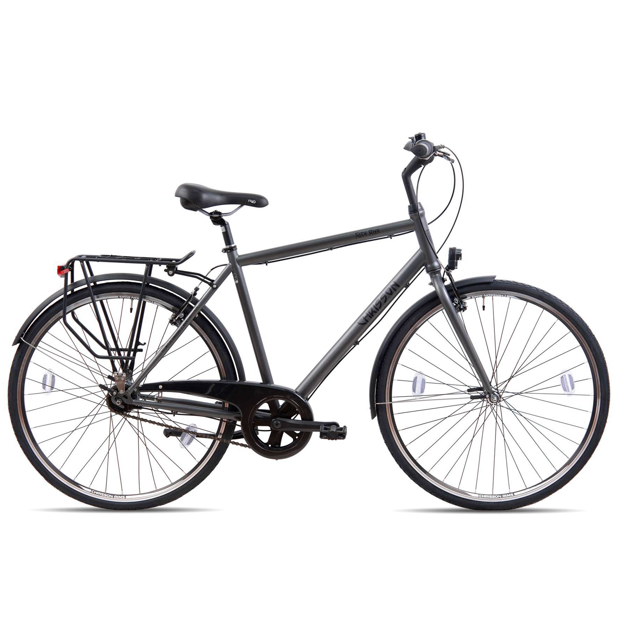 KCP City One Trekkingrad 28 Zoll Urban Bike Trekking Fahrrad 165 - 180 cm Trekkingbike mit 7 G&auml;ngen StVZO anthrazit 53 cm - Bild 1