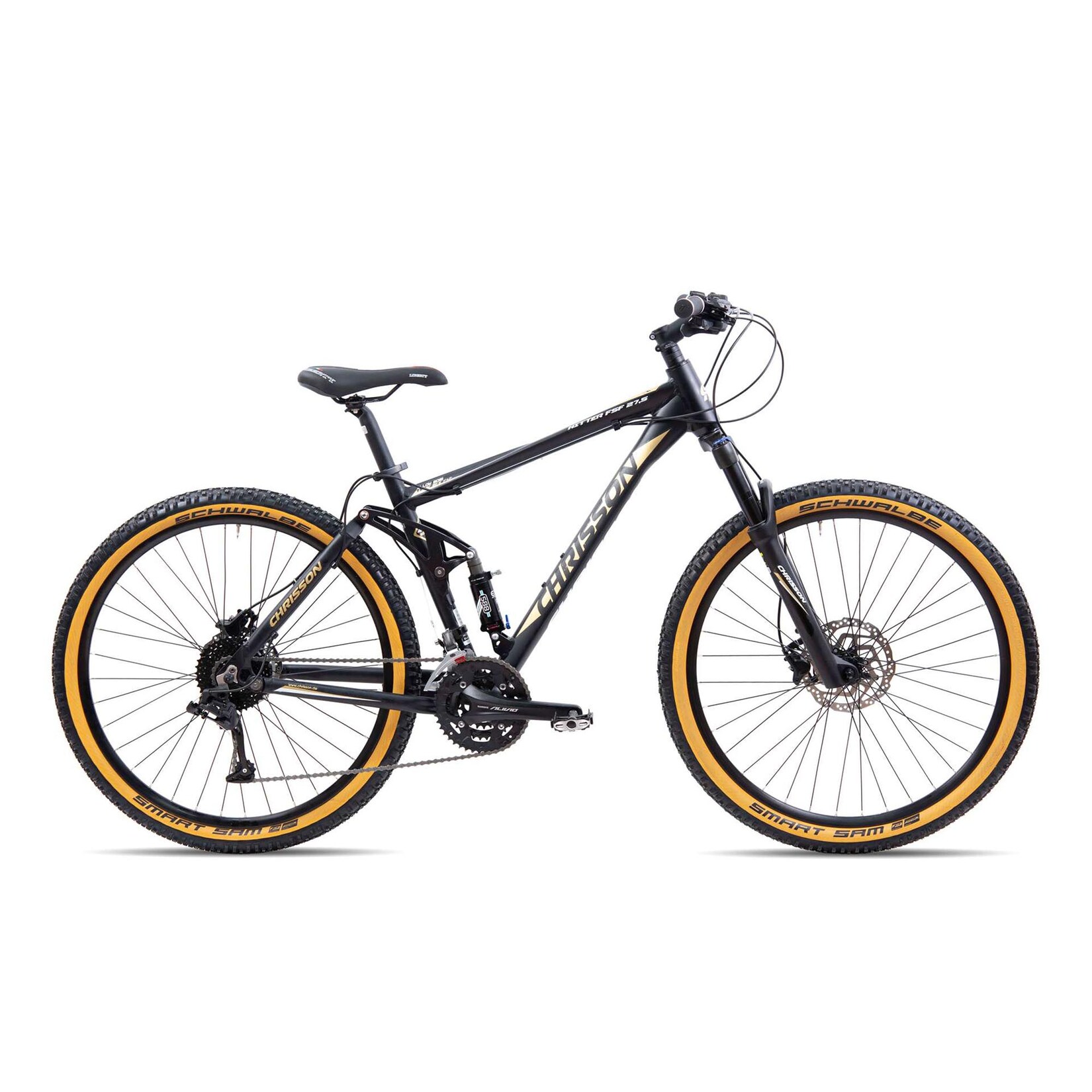 Chrisson Hitter Mountainbike Fully 27,5 Zoll Damen Herren 170 – 185 cm MTB Fahrrad 27 Gänge Trailbike schwarz 46 cm | 04250585419452