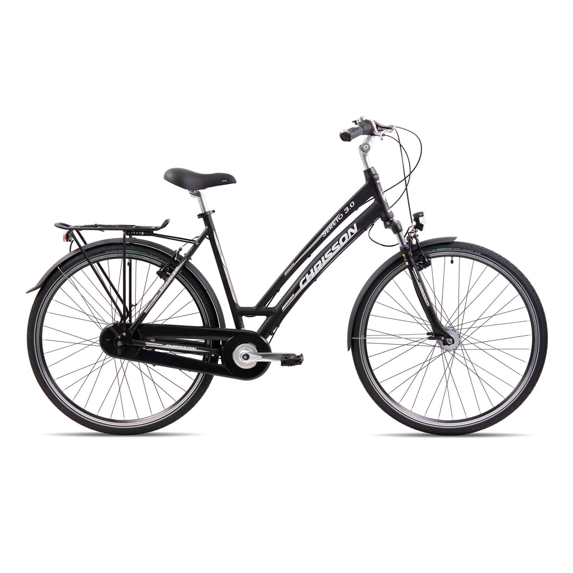 Chrisson Sereto 3.0 Trekkingrad 28 Zoll Urban Bike Damen 165 - 175 cm Damenrad Fahrrad 7 Gang schwarz 53 cm - Bild 1