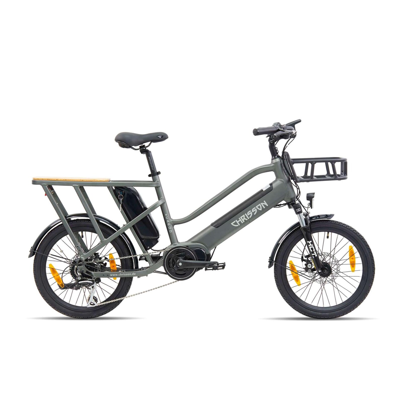 Chrisson eCargo 20 E Bike Lastenrad 20 Zoll Damen oder Herren 155 – 190 cm Pedelec Lastenfahrrad 8 Gänge | 05420000083110