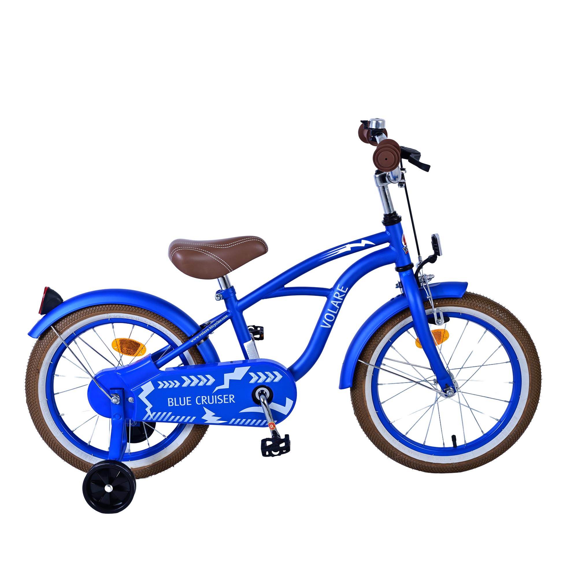 Volare Blue Cruiser Kinderfahrrad 16 Zoll M&auml;dchen Jungen Gr&ouml;&szlig;e 105 - 120 cm ab 4 Jahre Fahrrad leicht - Bild 1