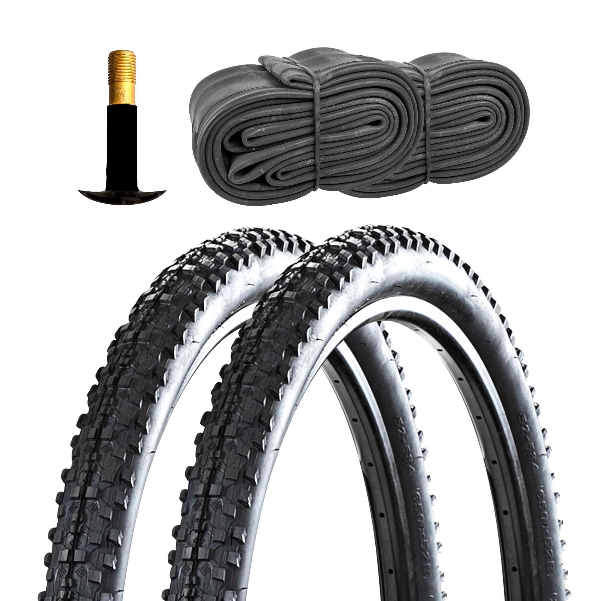 Kenda K1027 Fahrradreifen MTB Mountainbike 2 Reifen 27,5 x 2,10" schwarz mit 2 Schl&auml;uchen AV - Bild 1