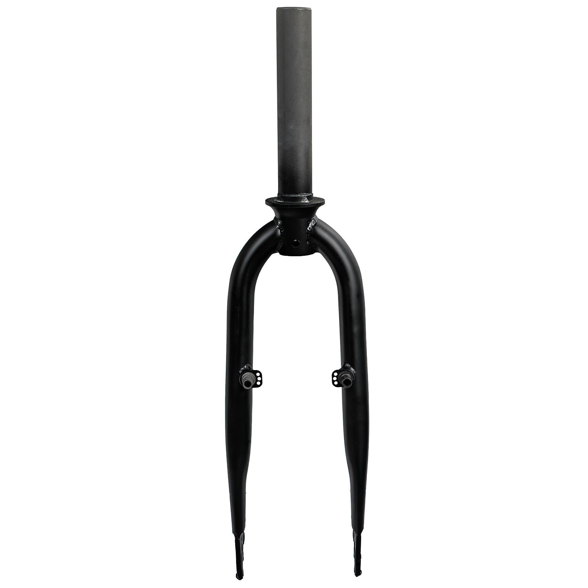 Z&uuml;ndapp Z101 Fahrradgabel Fahrrad Starrgabel 1 1/8 Zoll ohne Gewinde f&uuml;r 20 Zoll Faltrad Elektrofahrrad schwarz matt - Bild 1