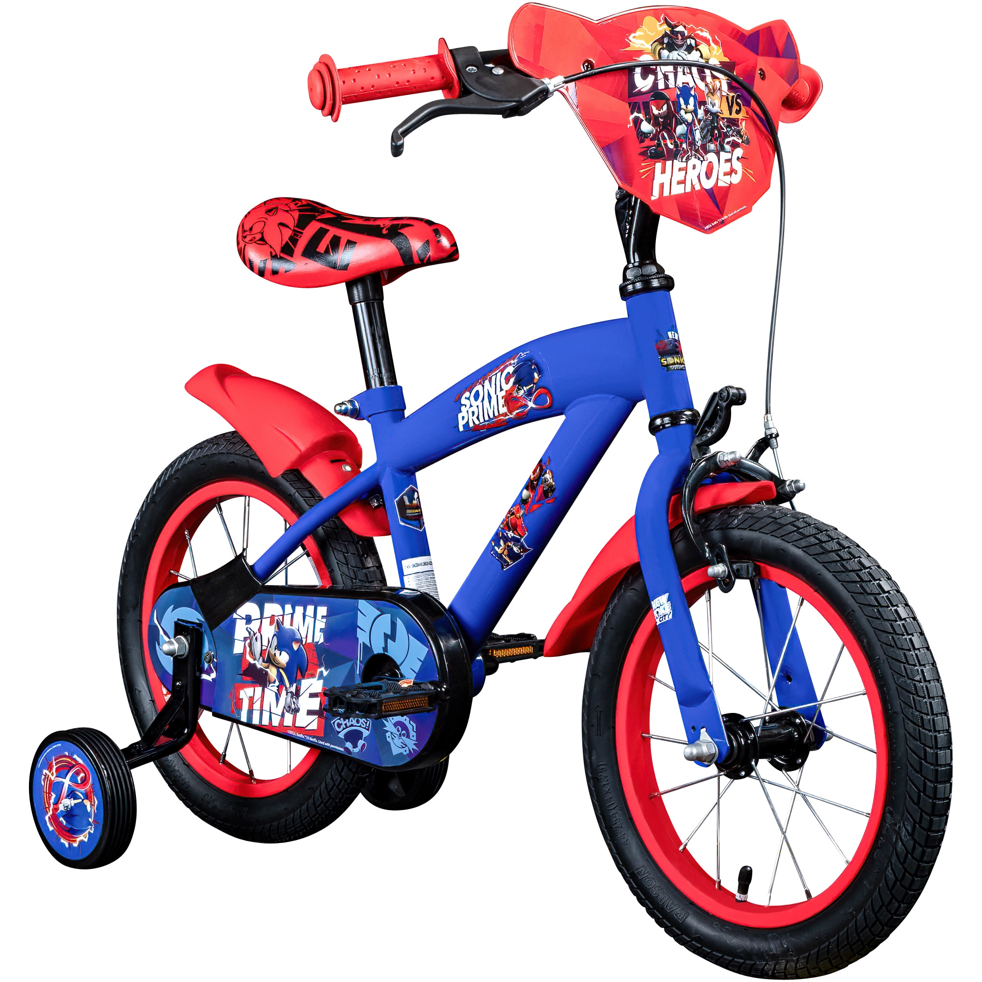 Volare Sonic Kinderfahrrad 14 Zoll Jungen M&auml;dchen 100 - 115 cm Fahrrad ab ca. 3,5 Jahre mit St&uuml;tzr&auml;der und R&uuml;cktrittbremse - Bild 1