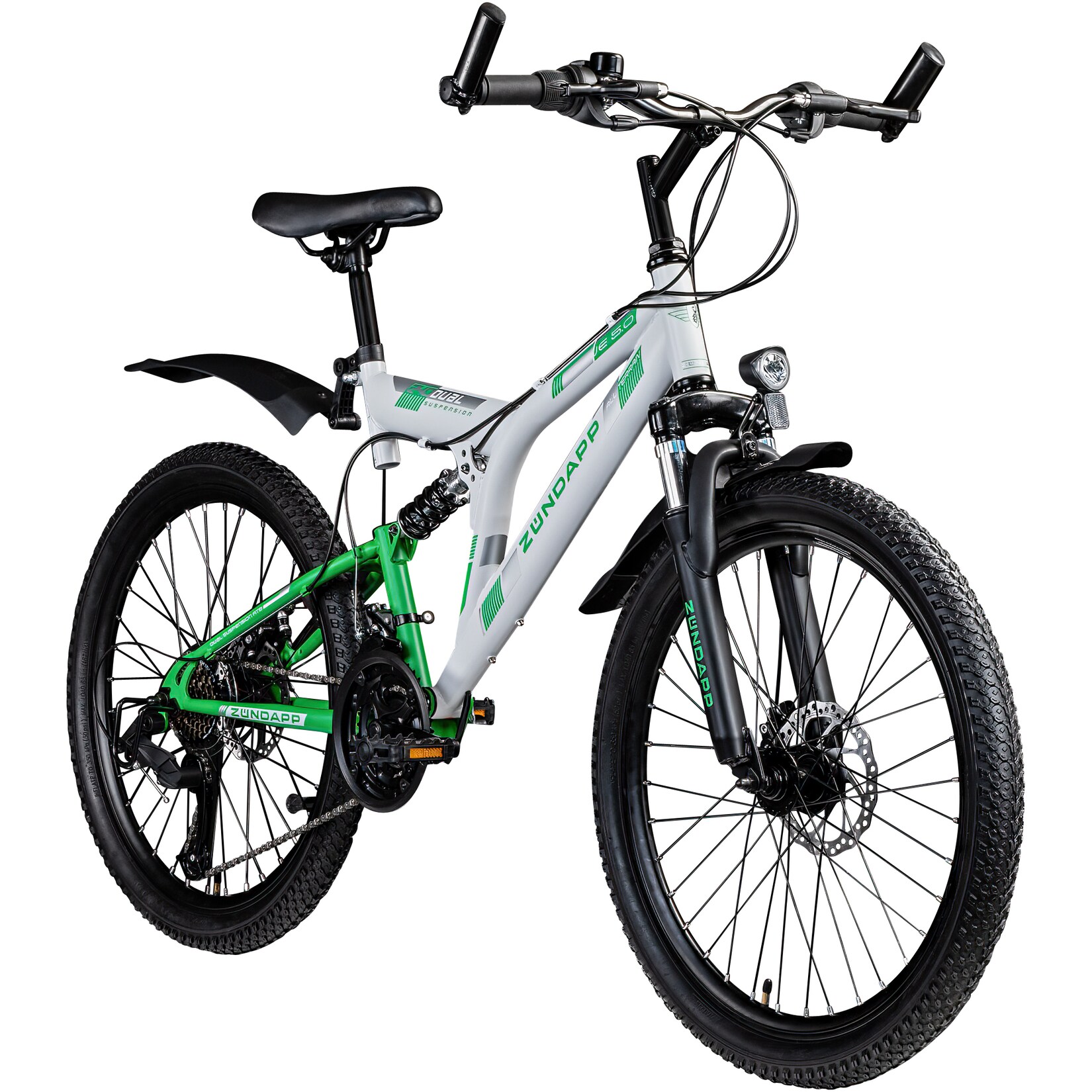 Zündapp Blue 5.0 Mountainbike Fully 24 Zoll Fahrrad 130-150cm MTB ab 8 Jahre | 04255676605646