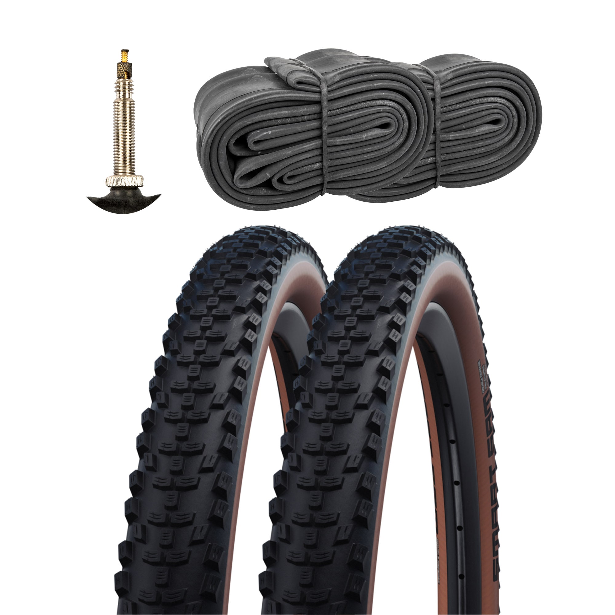 Schwalbe Smart Sam HS624 Fahrradreifen Addix Performance Fahrradmantel Fahrrad MTB 2 Reifen mit Schl&auml;uchen FV - Bild 1