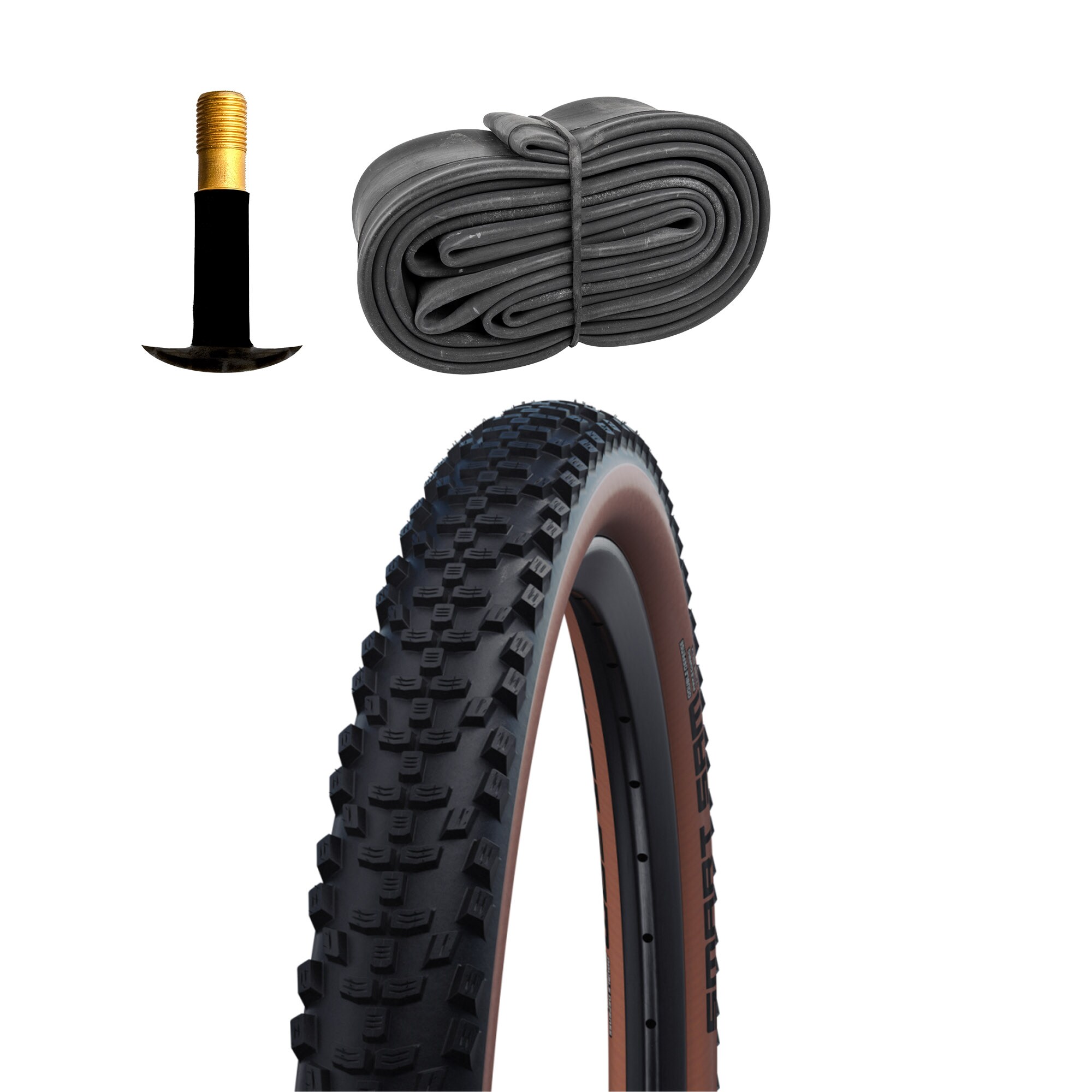Schwalbe Smart Sam HS624 Fahrradreifen Addix Performance Fahrradmantel Fahrrad MTB 1 Reifen mit Schlauch AV - Bild 1