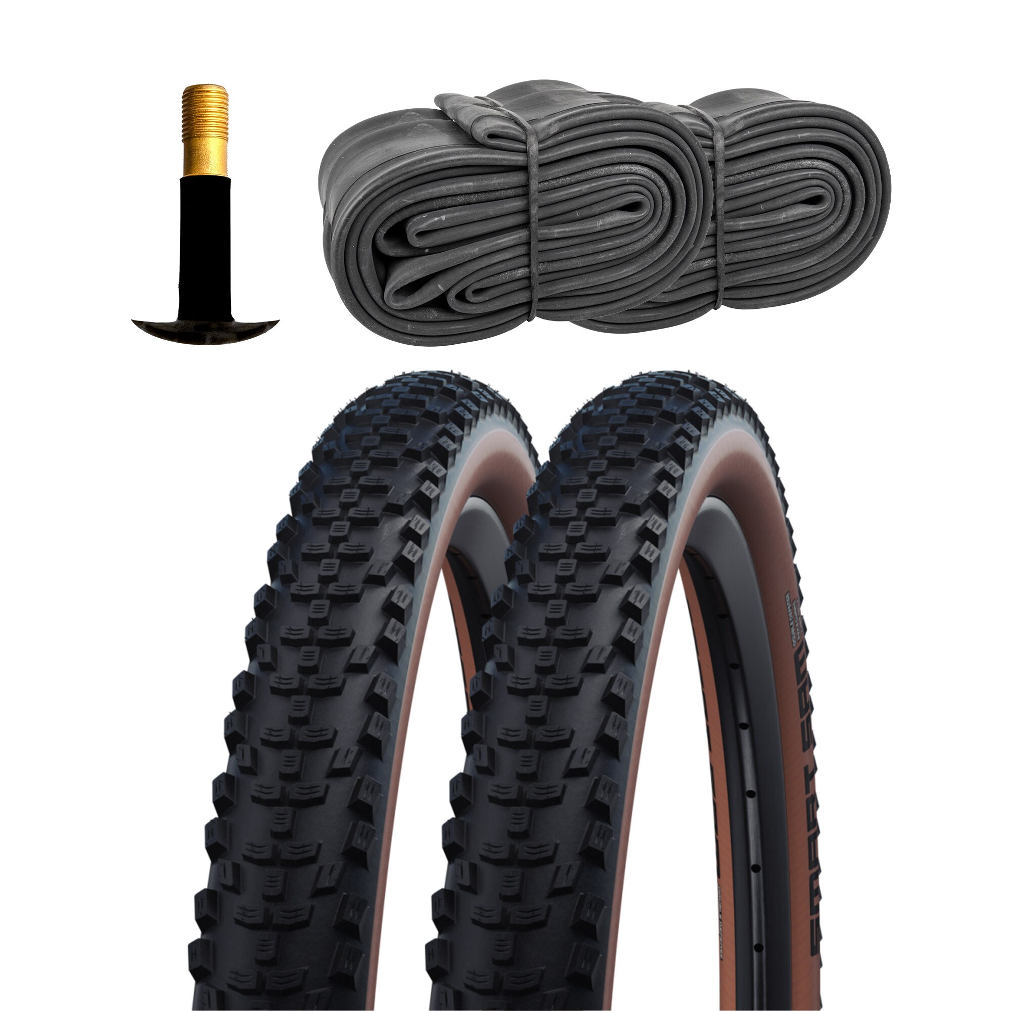 Schwalbe Smart Sam HS624 Fahrradreifen Addix Performance Fahrradmantel Fahrrad MTB 2 Reifen mit Schl&auml;uchen AV - Bild 1