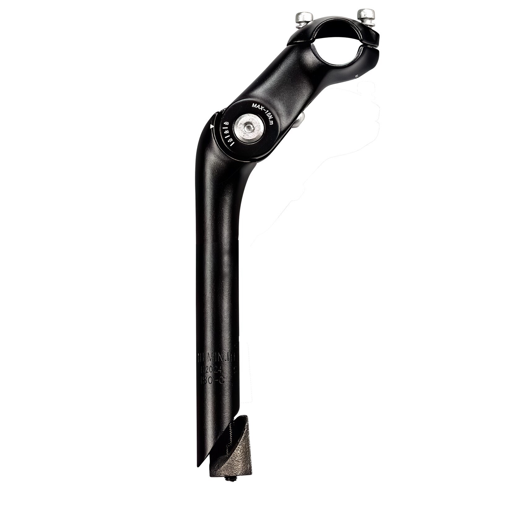 Zoom Fahrrad Vorbau 1 Zoll -10° +50° Schaftvorbau Lenkervorbau Fahrradvorbau Fahrradlenkervorbau winkelverstellbar Citybike E-Bike Pedelec (180 mm) | 04255676606575