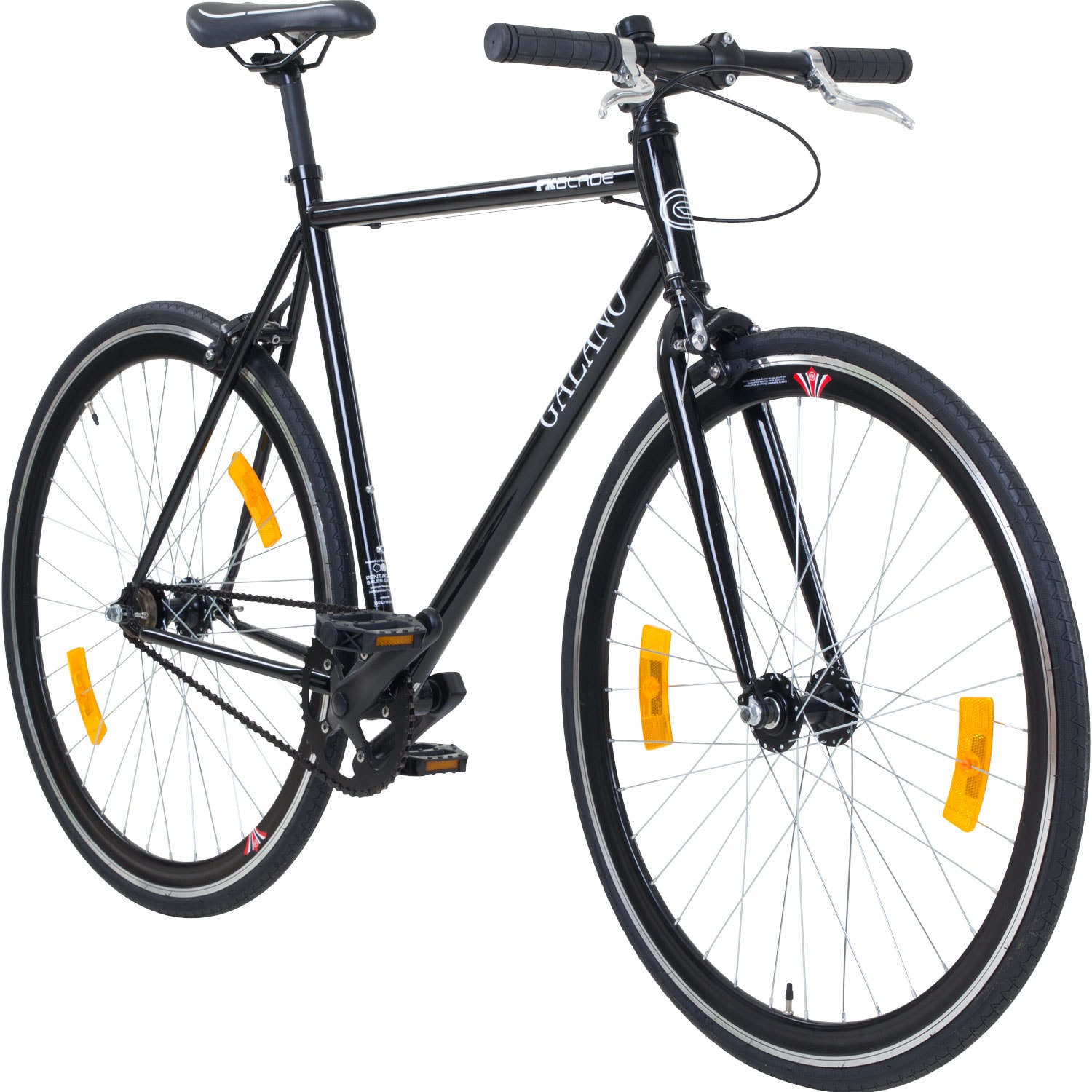Galano Blade Fixie Fahrrad 28 Zoll Singlespeed 165 - 195 cm retro Urban Bike mit Flip Flop Nabe f&uuml;r Fixed Gear und Freilauf - Bild 1