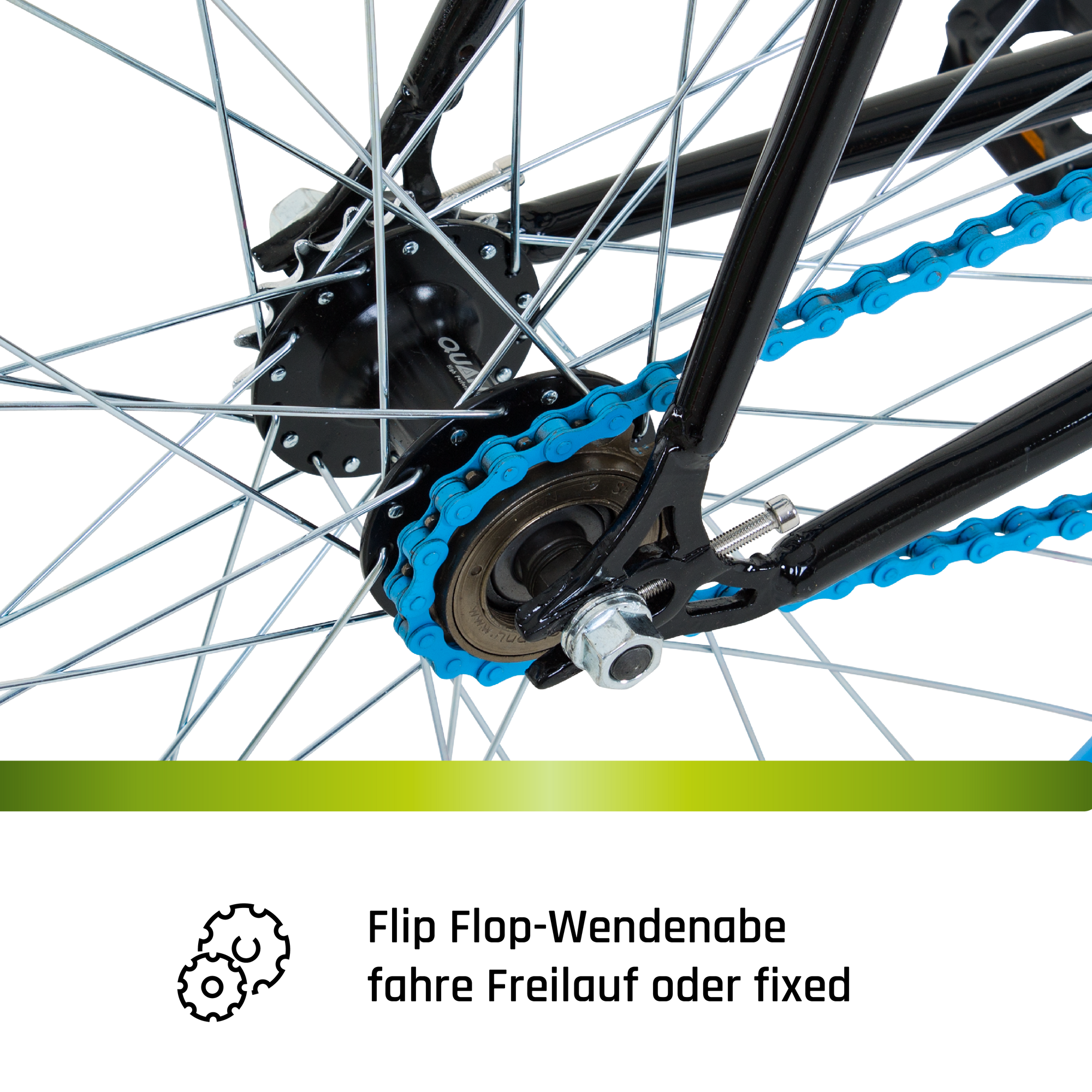 Galano Blade Fixie Fahrrad 28 Zoll Singlespeed 165 195 cm retro Urban  Bike mit Flip Flop Nabe für Fixed Gear und Freilauf