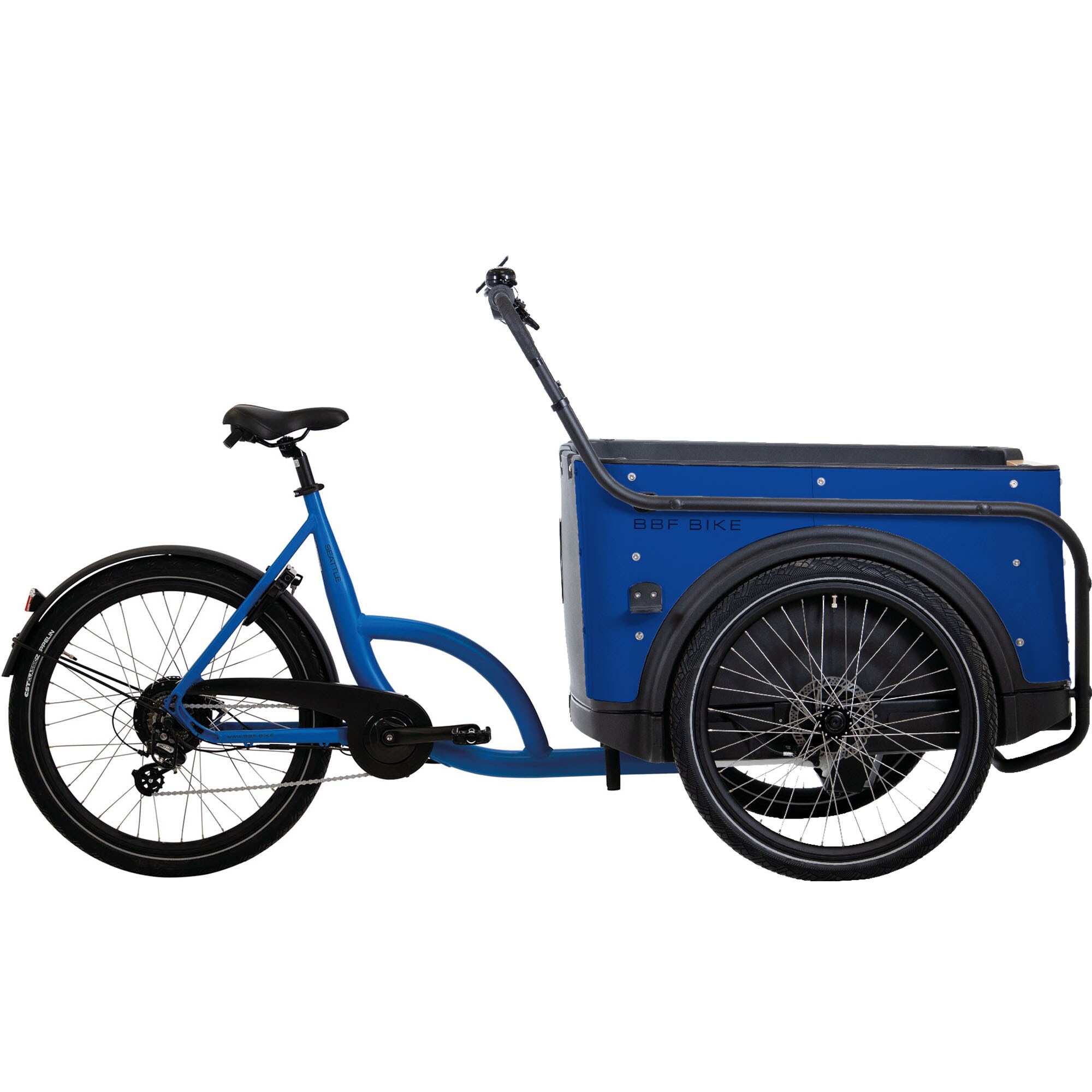 BBF eCargorider 3.1 Royal Lastenrad 26/24 Zoll Elektro Lastenfahrrad Cargo Bike Damen Herren Cargo Cycle bis 132 kg Zuladung blau - Bild 1