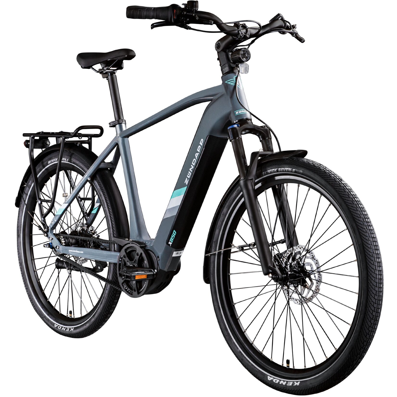 Zündapp X850 Trekking E Bike 27,5 Zoll Pedelec 165-185 cm Trekking Fahrrad Riemenantrieb Elektrofahrrad 550Wh 7 Gang