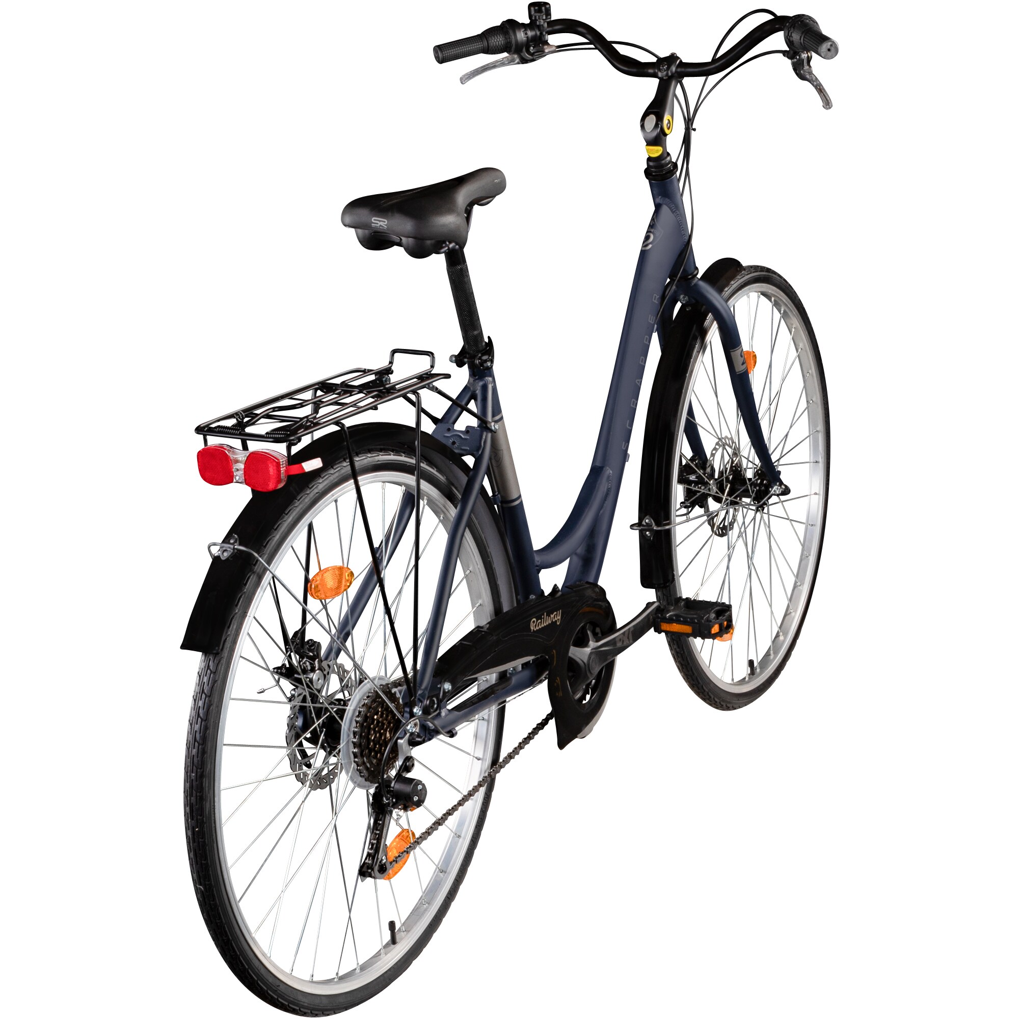 Scrapper Railway Hollandrad Damenfahrrad 28 Zoll Fahrrad Damen 155 - 170 cm  Cityrad 18 Gnge retro Holland Rad online kaufen bei Netto