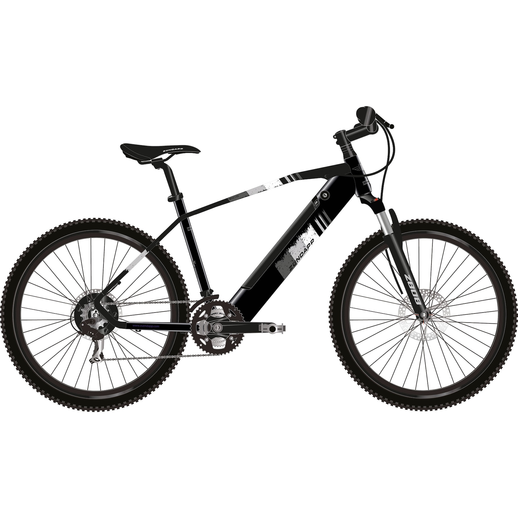 Zündapp Z808 E-Mountainbike für Damen und Herren ab 155 cm E Bike 27,5 Zoll EMTB | 04255676606421