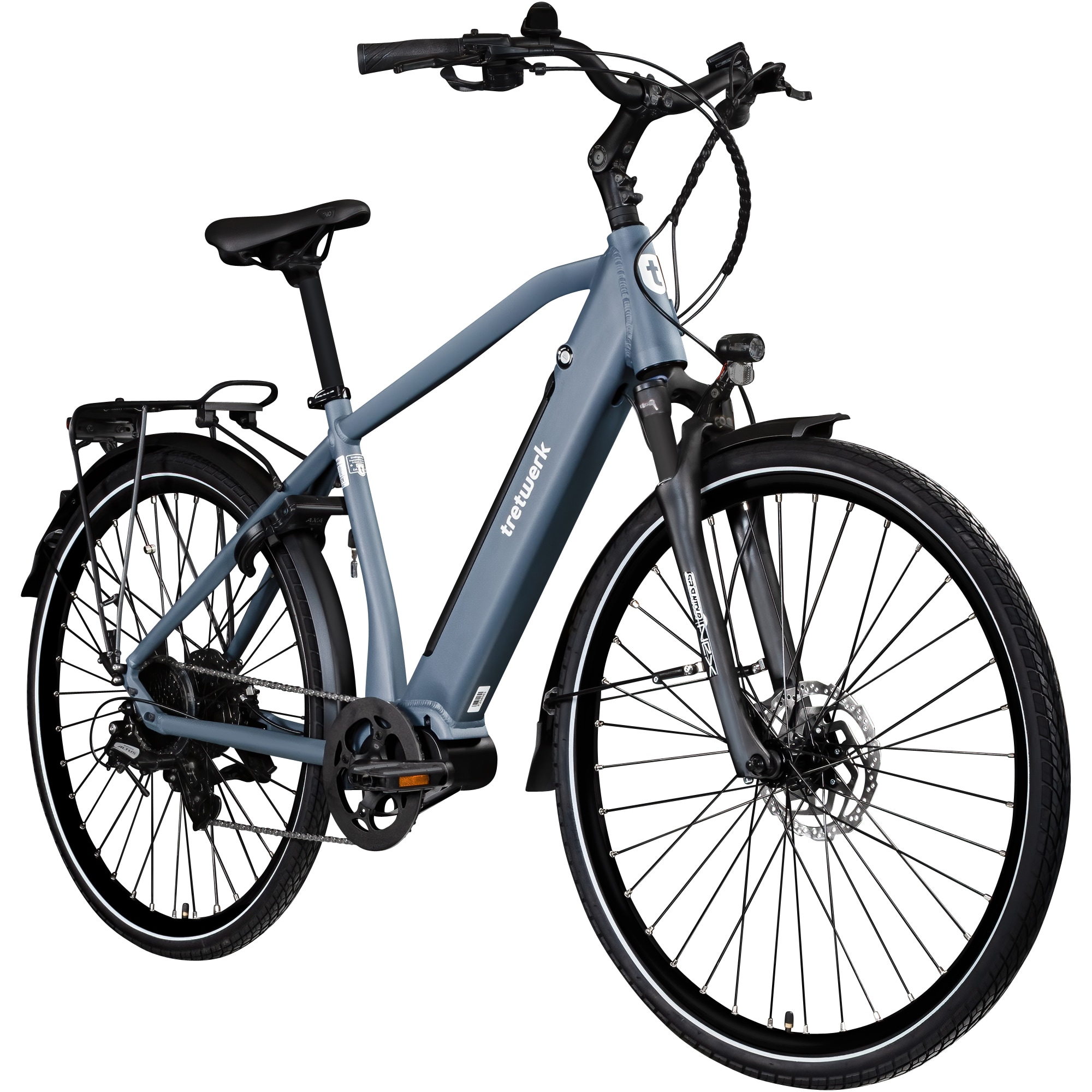 Tretwerk Sonic Pedelec 28 Zoll E Bike Trekkingrad 160 - 180 cm Elektrofahrrad Trekking 8 G&auml;nge azur 48 cm - Bild 1