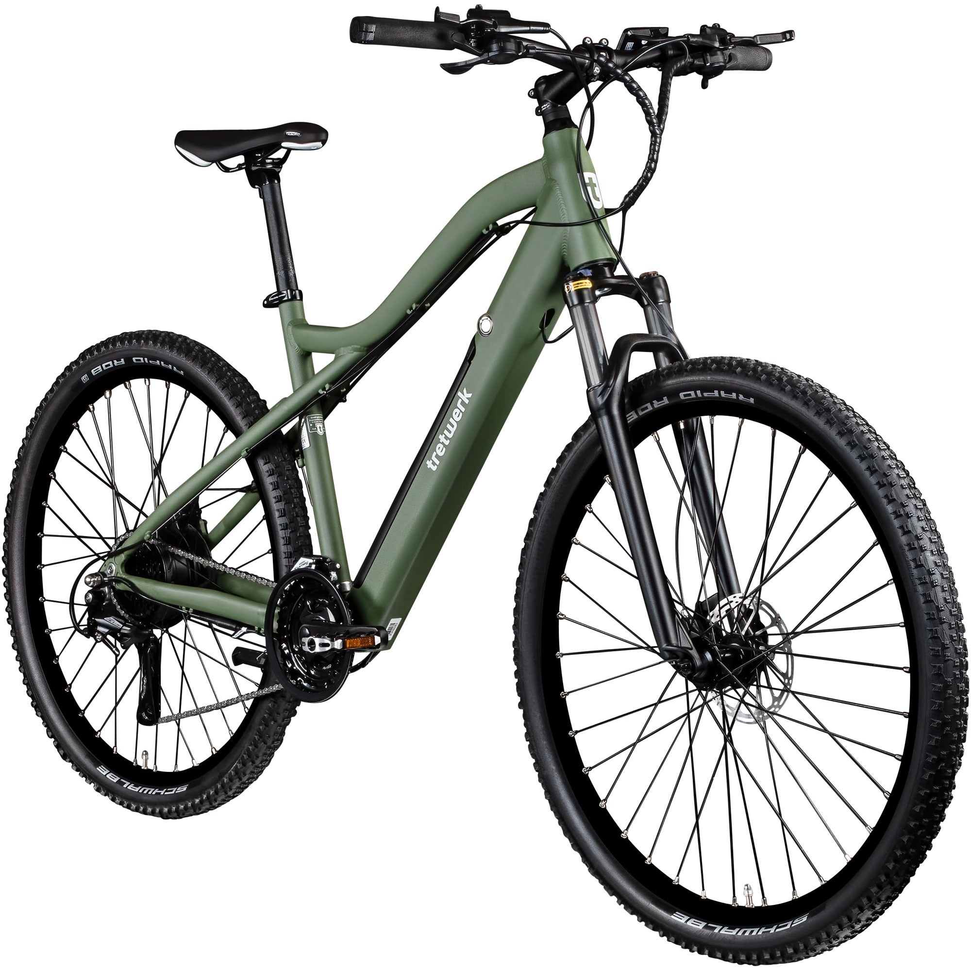 Tretwerk Commander Plus E-Bike E Mountainbike 29 Zoll Pedelec 170 - 190 cm Hardtail MTB khaki - Bild 1
