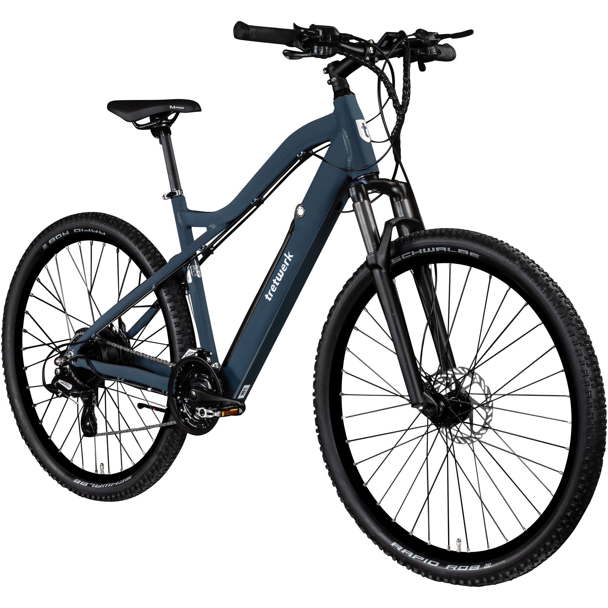 Tretwerk Commander Plus E-Bike E Mountainbike 29 Zoll Pedelec 170 - 190 cm Hardtail MTB azurblau - Bild 1