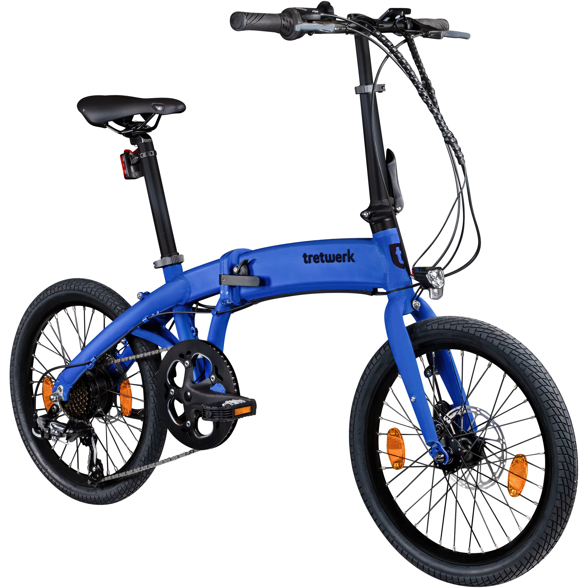 Tretwerk Akimbo Plus E Bike 20 Zoll Klapprad Elektrofahrrad 360Wh 155 - 190 cm blau - Bild 1