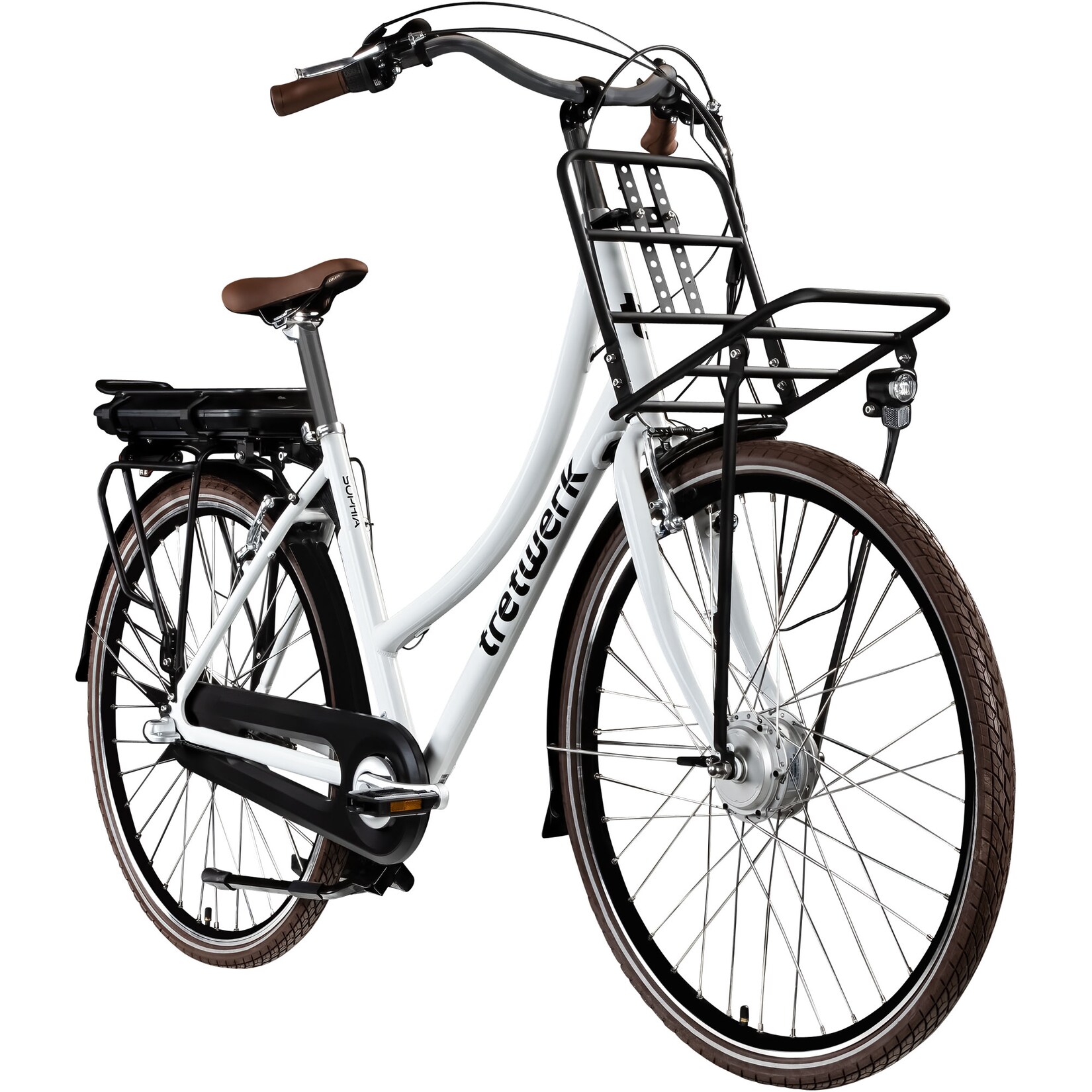 Tretwerk Sophia E Bike Damen Herren 28 Zoll Pedelec 3 Gang Elektrofahrrad mit 522 Wh Elektro Damenfahrrad Citybike mit Bluetooth und App | 04250845959070
