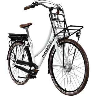 Tretwerk Sophia E Bike Damen Herren 28 Zoll Pedelec 3 Gang Elektrofahrrad mit 522 Wh Elektro Damenfahrrad Citybike mit Bluetooth und App - Bild 1