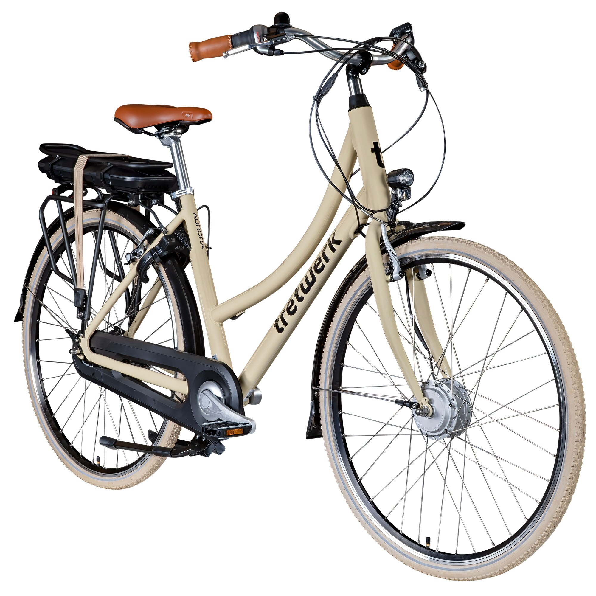 Tretwerk Aurora E Bike 28 Zoll Pedelec Damen Herren 155-185 cm  elfenbein 50 cn - Bild 1