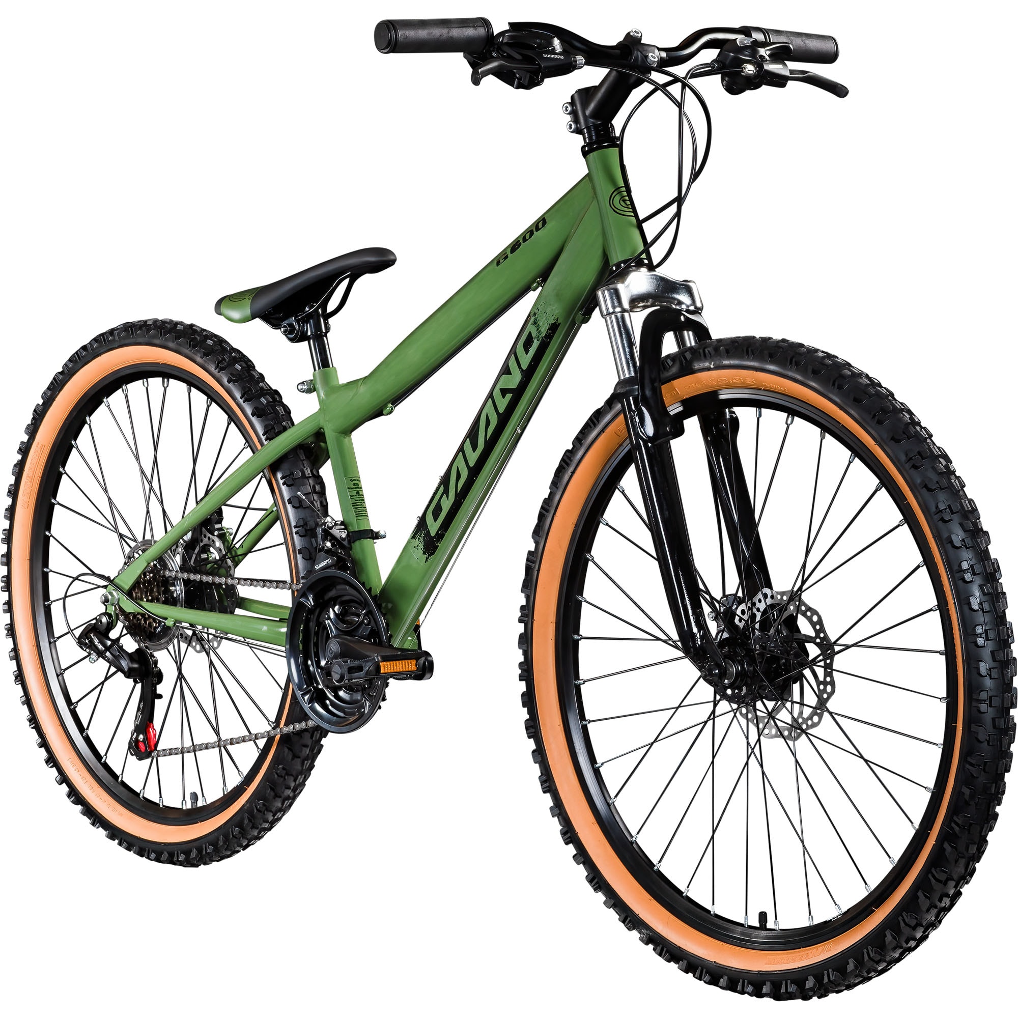 Galano G600 Dirtbike Fahrrad 26 Zoll f&uuml;r Jugendliche und Erwachsene 145 - 165 cm khaki - Bild 1