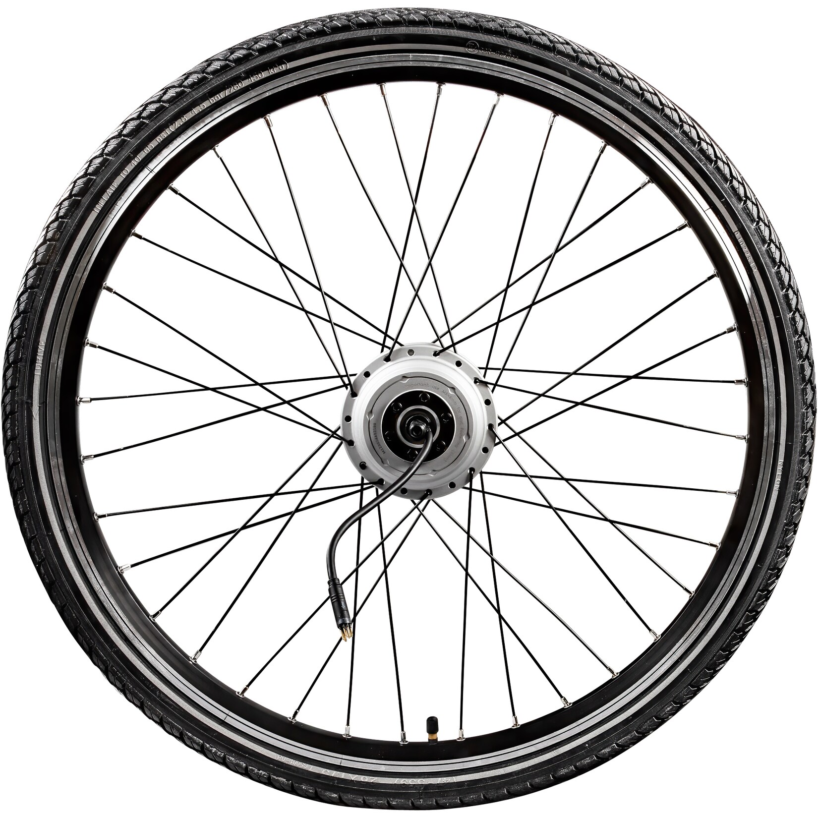 Tretwerk Komplettrad E Bike Vorderrad 26 Zoll Trekking Rad Felge mit Reifen Kenda K1172 und Ananda Hilfsmotor für Fahrrad Cityrad | 04250845959155