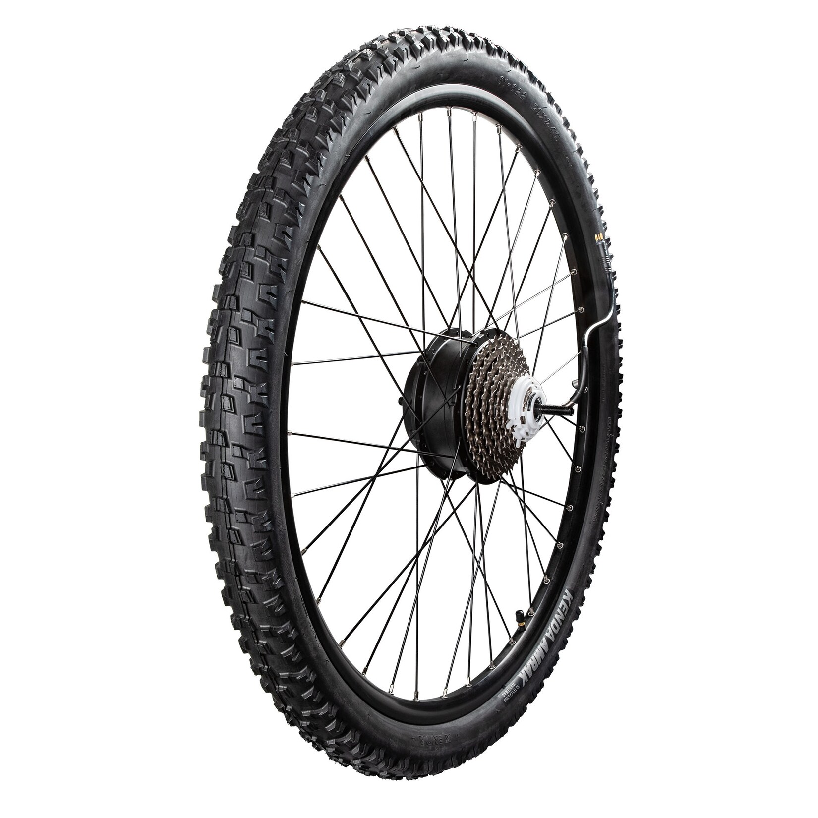 Remington XR01 Hinterrad Komplettrad Elektro Fahrrad Reifen mit Felge Laufrad E Bike 29″ x 2,40″ mit Motor CAN und Kassette Laufradsatz | 04255676608470