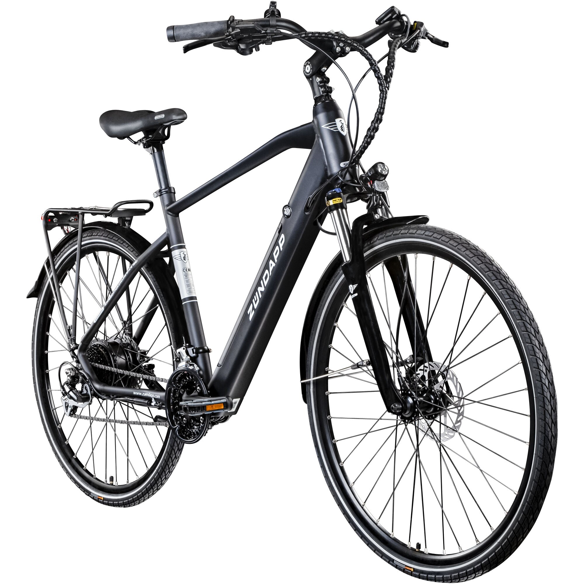 Z&uuml;ndapp Z810 E Bike Trekkingrad Herren ab 160 cm mit 8 G&auml;ngen Beleuchtung StVZO Elektrofahrrad 550 Wh - Bild 1