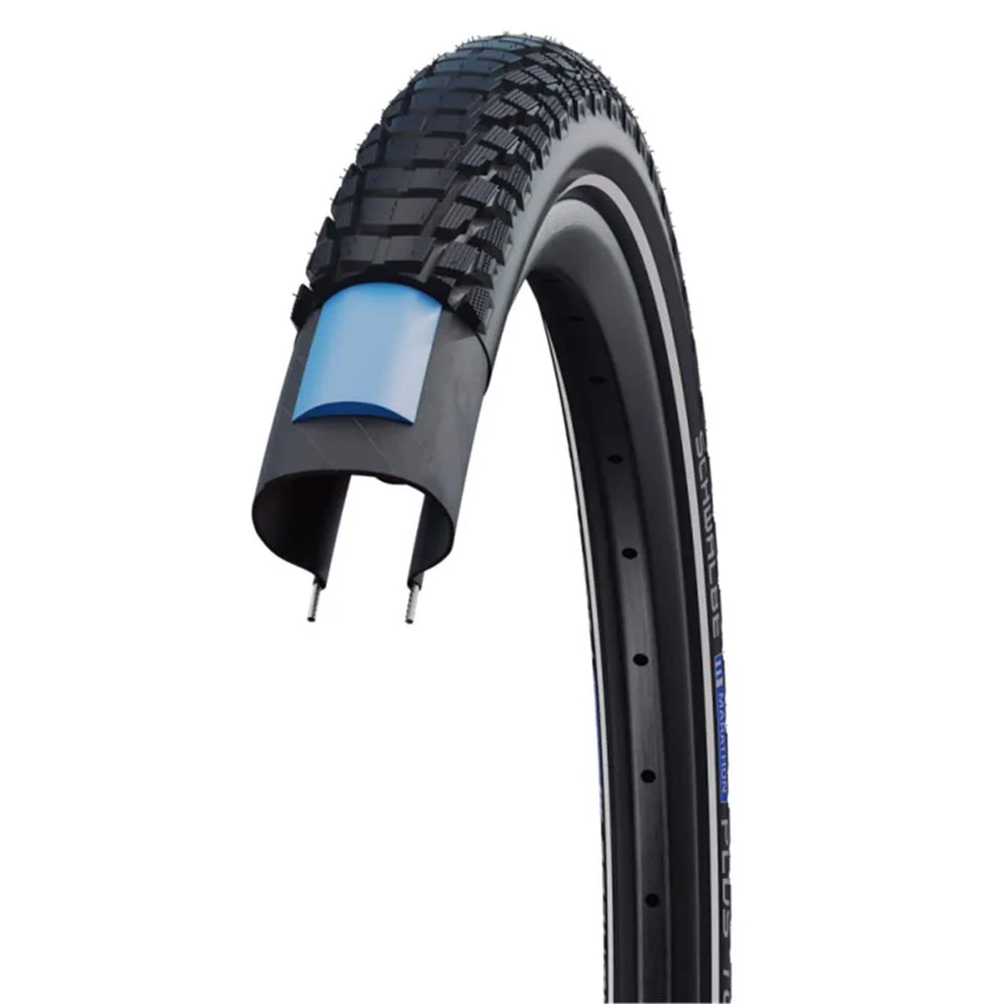 Schwalbe Marathon Plus Tour Fahrradreifen Fahrradmantel Fahrrad 1 Reifen 27.5 x 2.15 schwarz mit Reflex und Pannenschutz - Bild 1