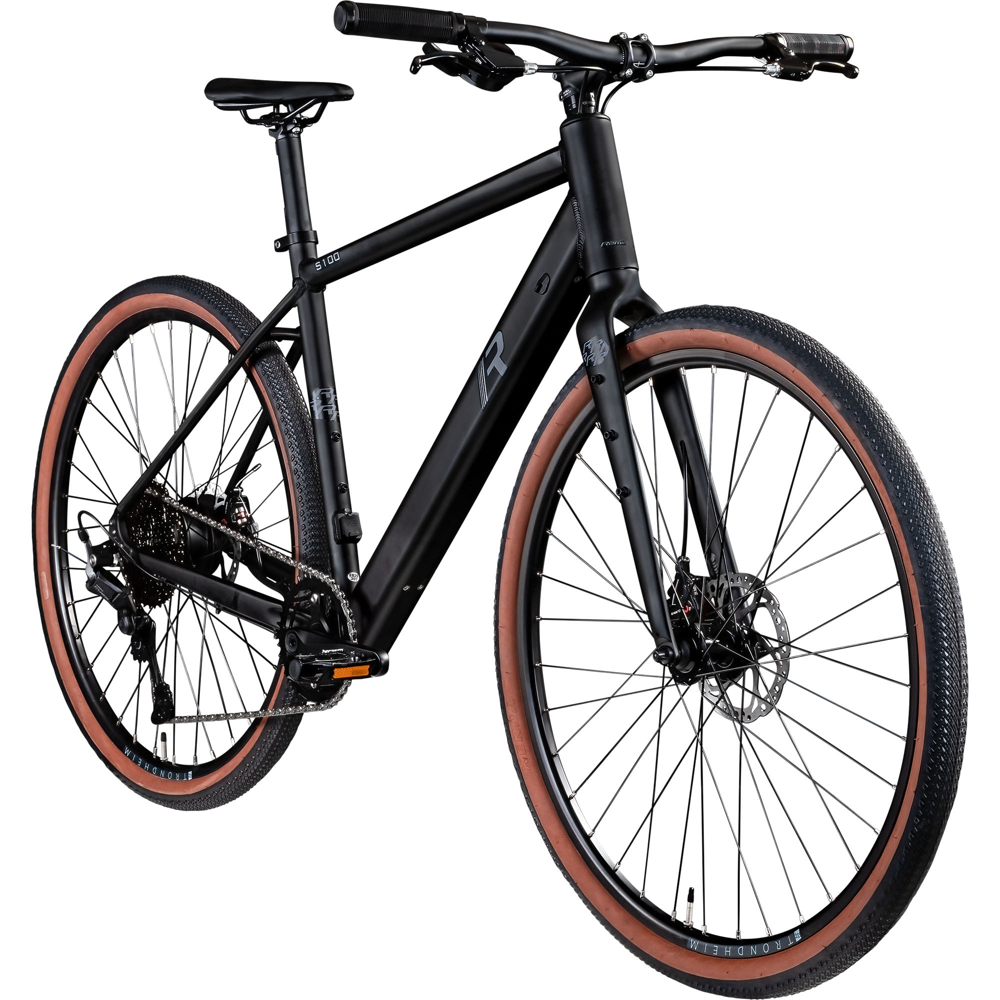 Remington S100 E Bike Gravelbike 28 Zoll Pedelec 360 Wh Elektrofahrrad 10 Gang Fahrrad schwarz 51 cm - Bild 1