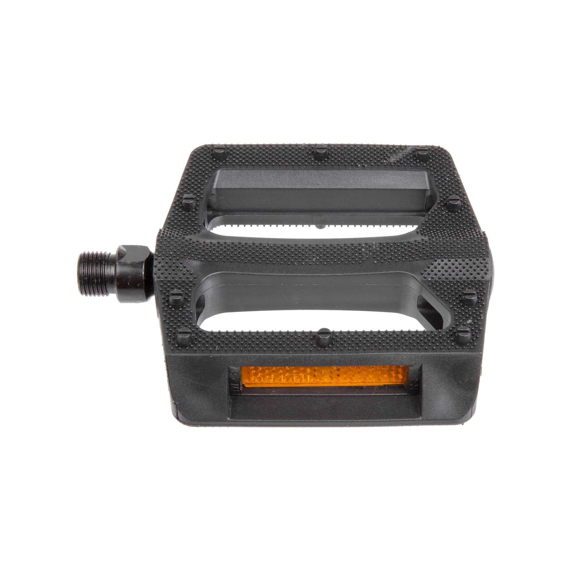 M-Wave Steady K6 Plattformpedal Fahrradpedale Kunststoff mit Reflektor Pedale Fahrrad 9/16" MTB - Bild 1