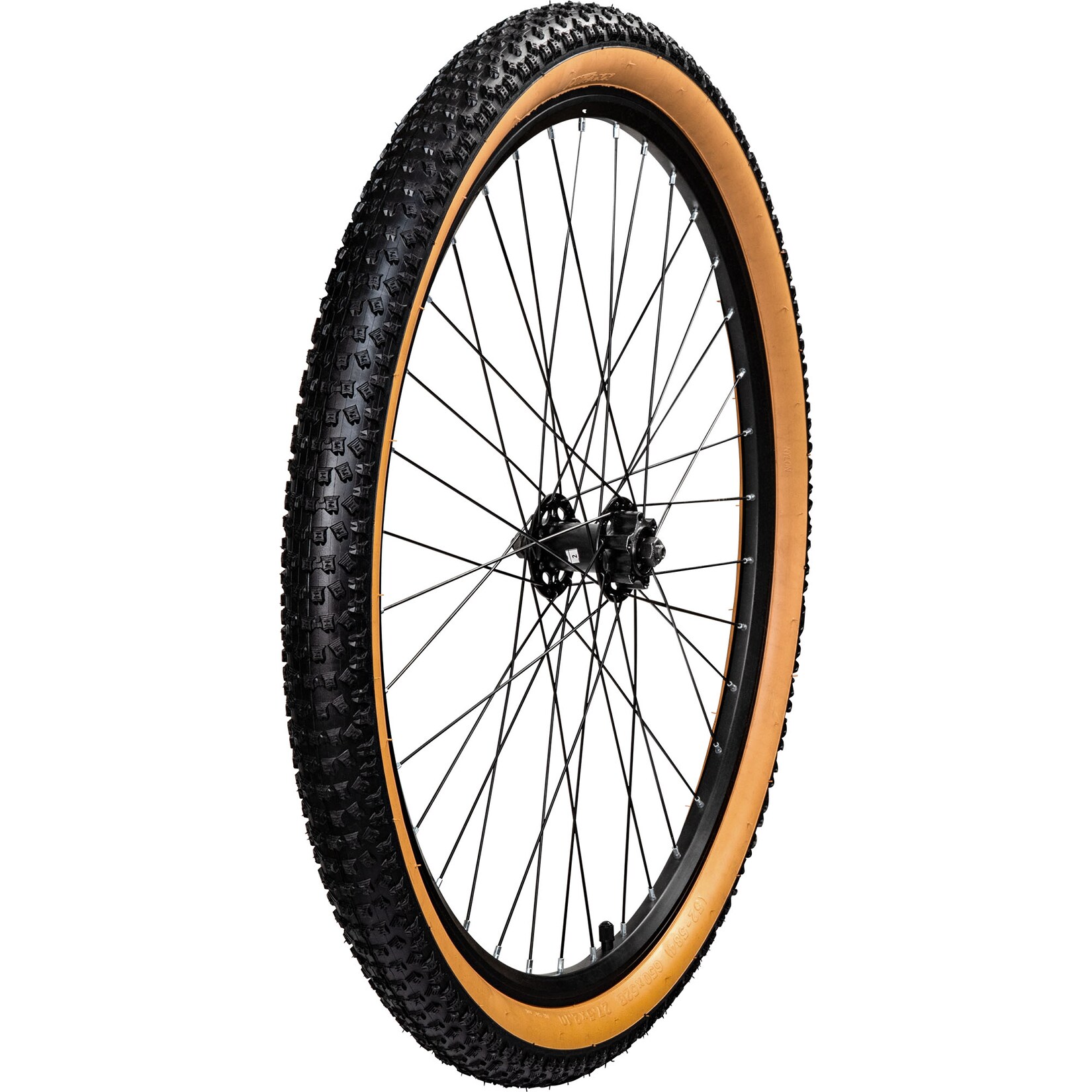 Komplettrad Felge mit Reifen Mountainbike Felgen Laufradsatz Fahrrad Laufrad schwarz/braune Sidewall 27,5 x 2,10″ Vorderrad | 04250845959728