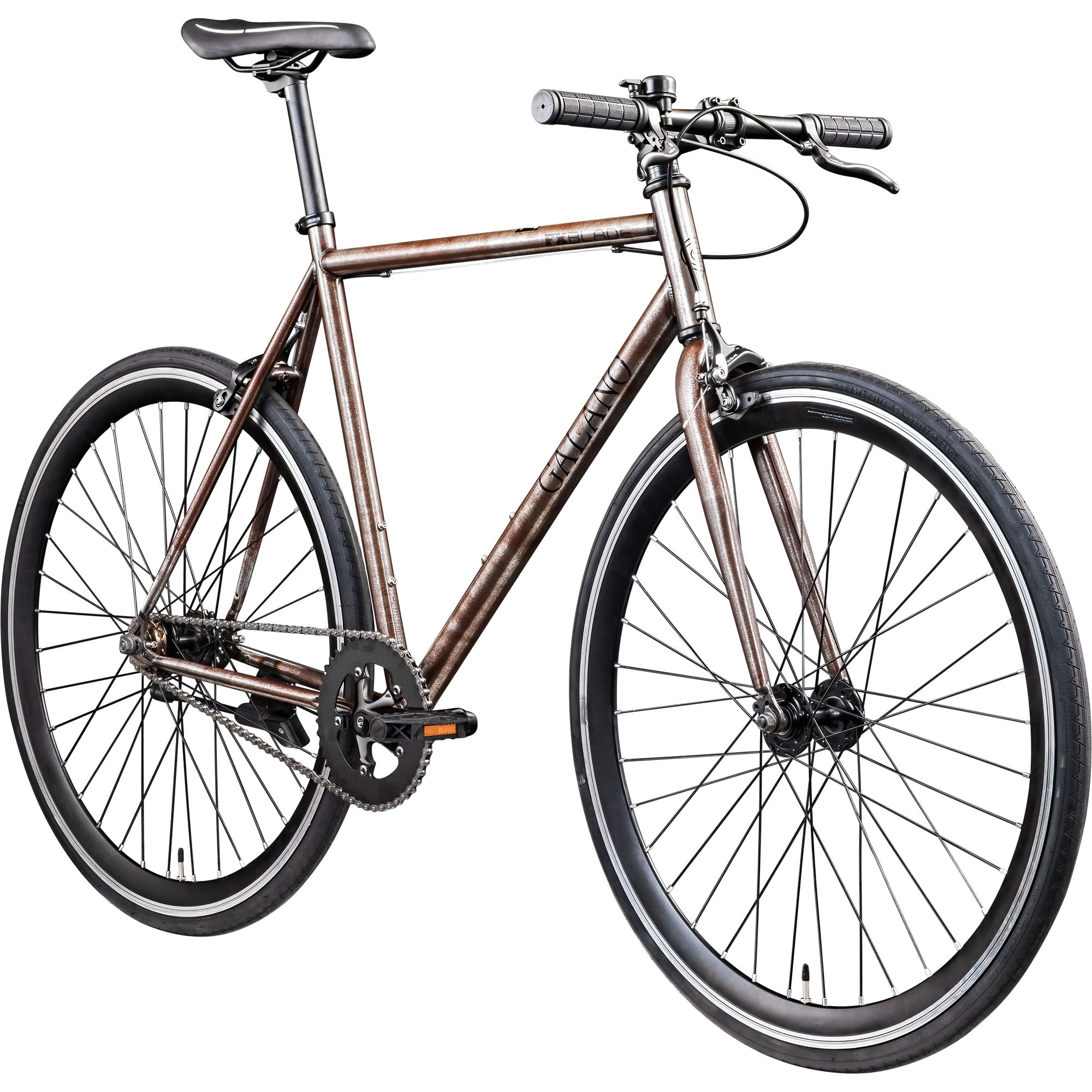 Galano Blade Fixie Fahrrad 28 Zoll Singlespeed 165 - 195 cm retro Urban Bike mit Flip Flop Nabe f&uuml;r Fixed Gear und Freilauf - Bild 1