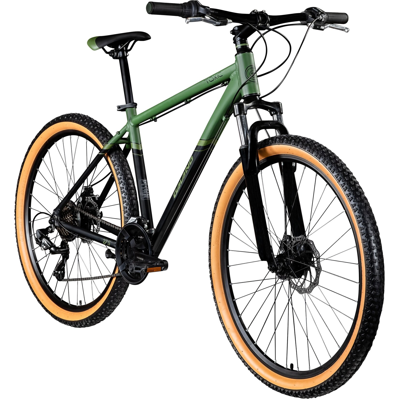 Galano Toxic 27,5 Zoll Mountainbike Hardtail 165 - 190 cm MTB für Damen und Herren 21 Gänge Fahrrad für Erwachsene oder Jugendliche mit Scheibenbremsen