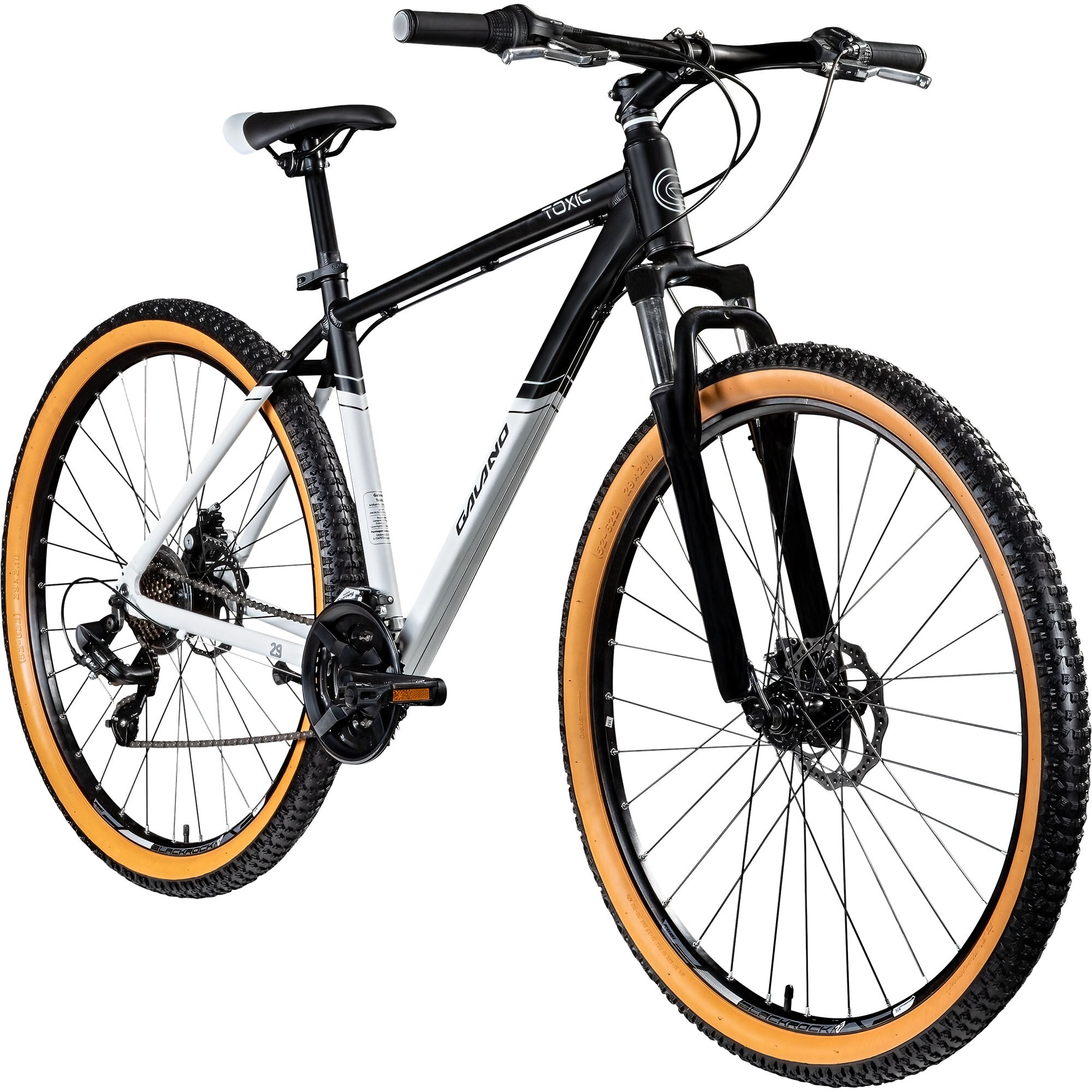 Galano Toxic Mountainbike Hardtail 29 Zoll f&uuml;r Erwachsene ab 175 cm MTB Fahrrad 21 Gang Federgabel Scheibenbremsen - Bild 1