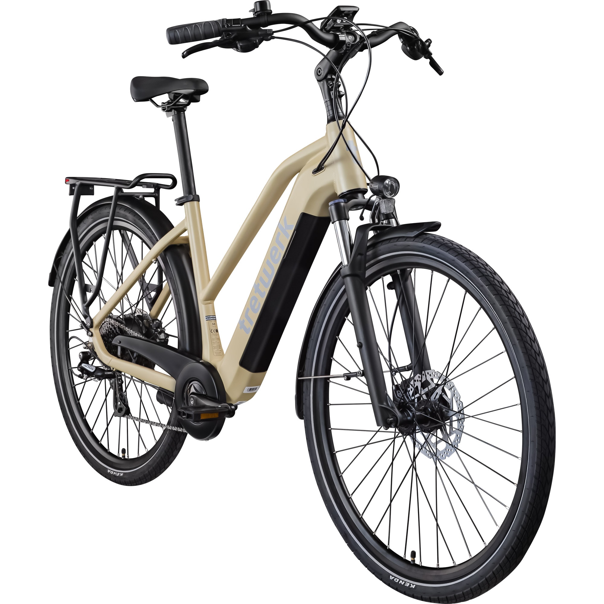 Tretwerk Onyx E Bike Damen Trekkingrad ab 155 cm Elektrofahrrad 550 Wh Pedelec Trekking Rad Fahrrad mit 8 Gang und Beleuchtung StVZO - Bild 1