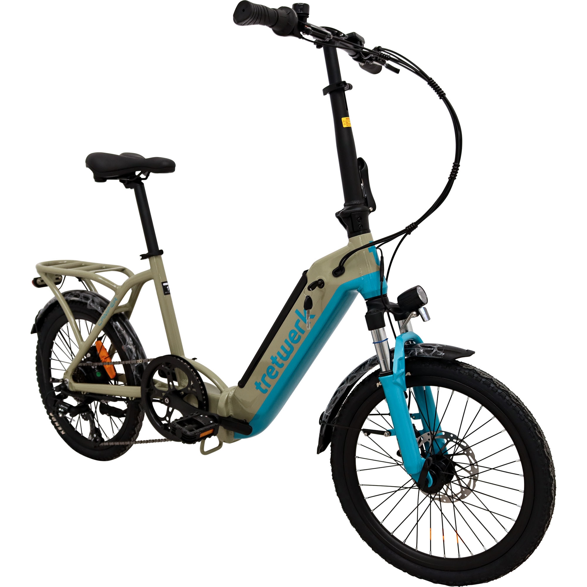 Tretwerk Camper E Bike Klapprad Damen Herren 20 Zoll Elektro Fahrrad 468 Wh Pedelec - Bild 1