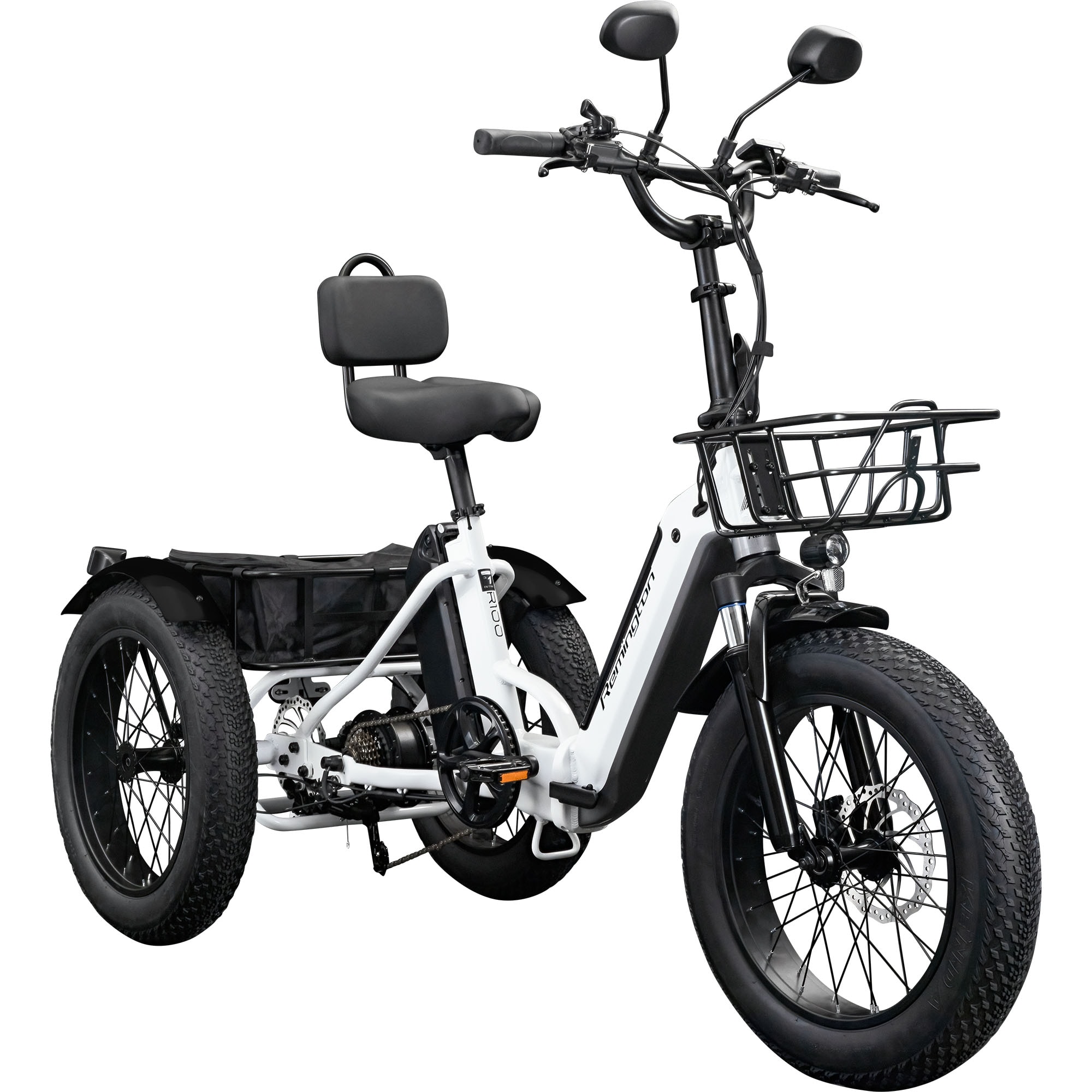 Remington R100 E Bike Elektro Dreirad 20 Zoll Elektrodreirad mit 2 Akkus bis 120 km Pedelec City mit tiefem Einstieg klappbar - Bild 1