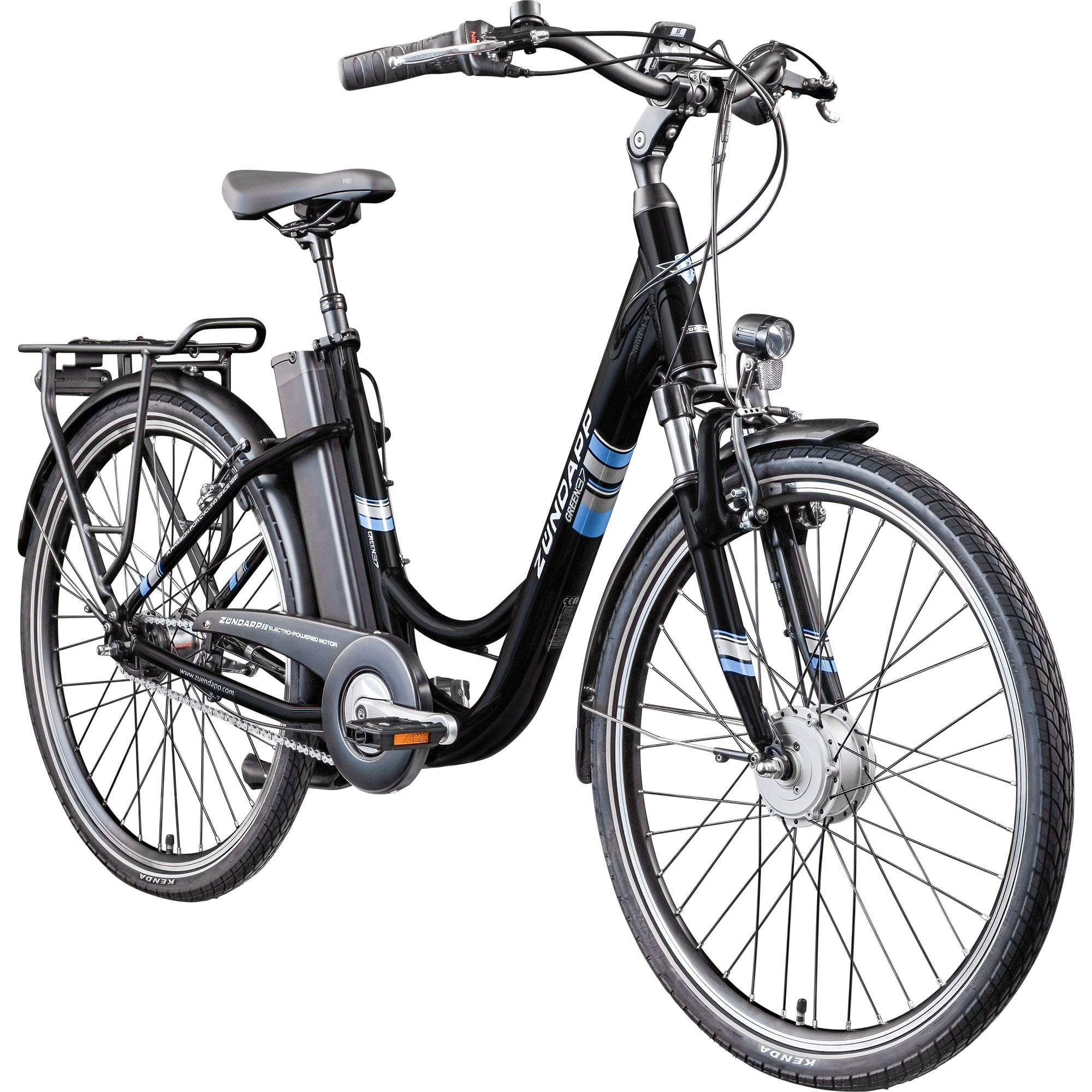 Z&uuml;ndapp Green 3.7 E Bike 26 Zoll schwarz/blau - Bild 1