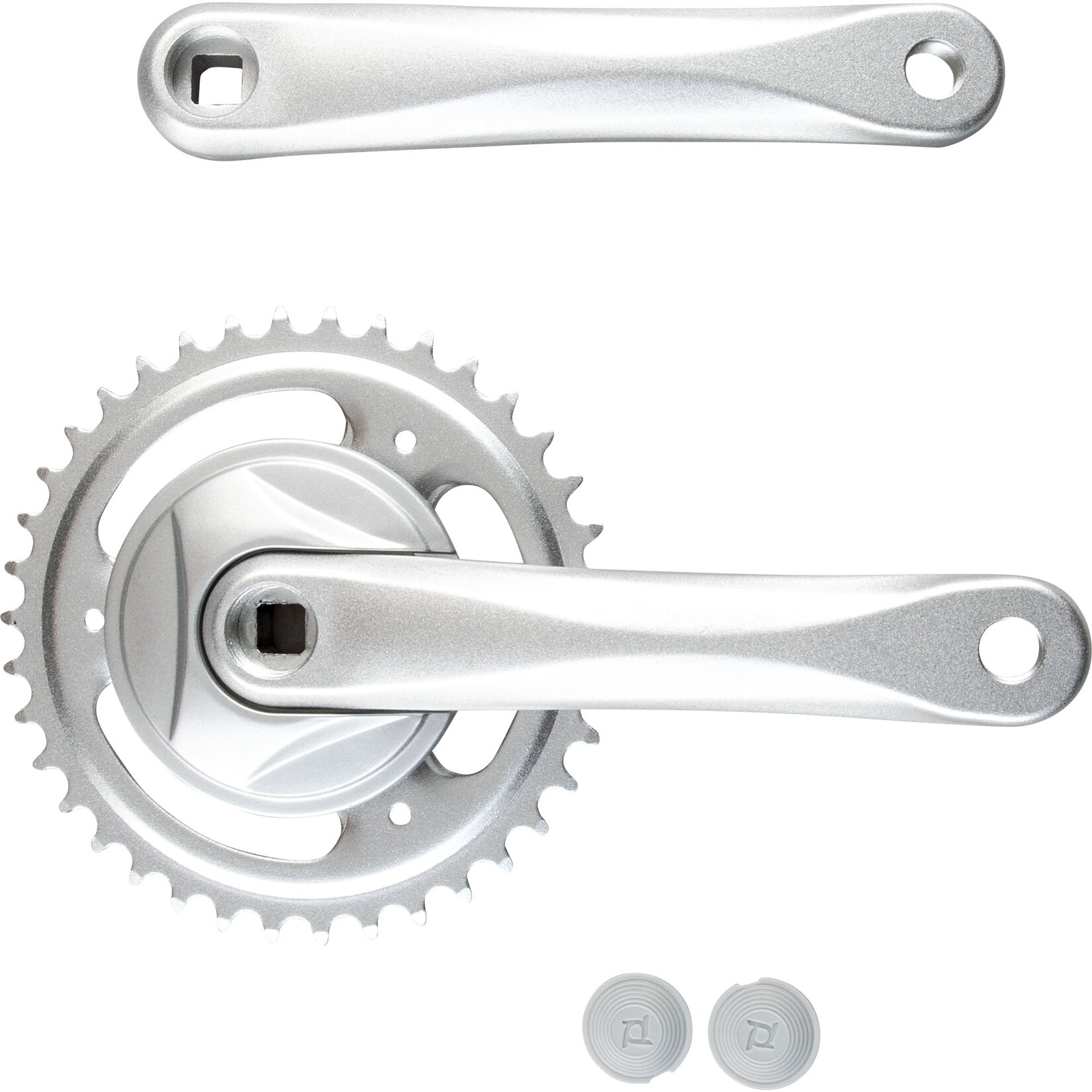 Prowheel Fahrrad Kurbel einfach Kurbelgarnitur 170 mm Fahrradkurbel 38 Zähne Vierkant E Bike