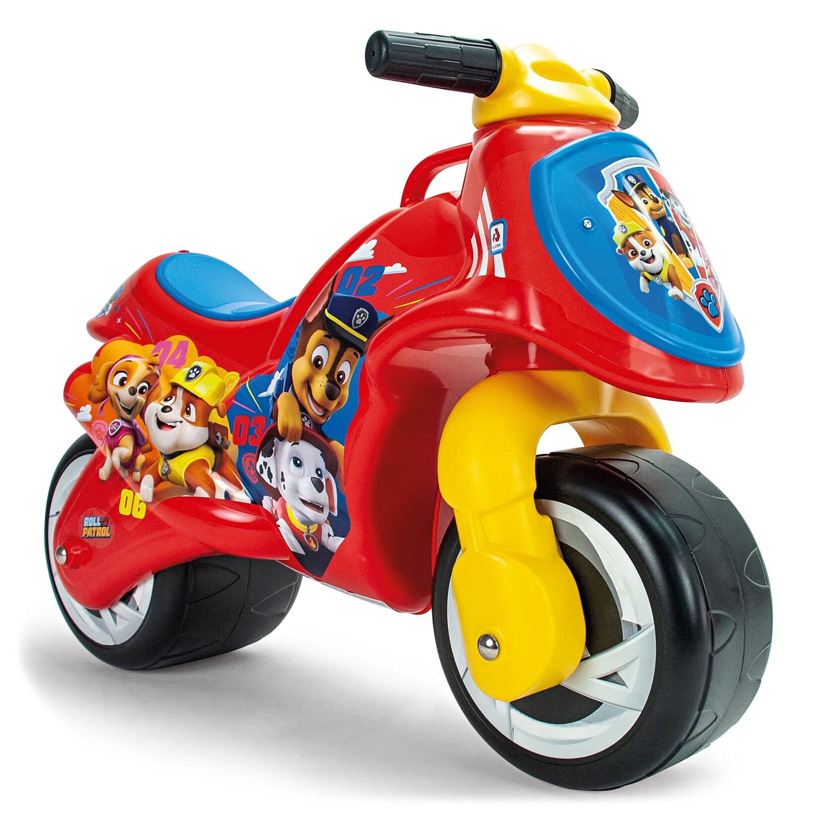 INJUSA Paw Patrol Laufrad ab 18 Monate – Kindermotorrad Rutscherfahrzeug Indoor & Outdoor