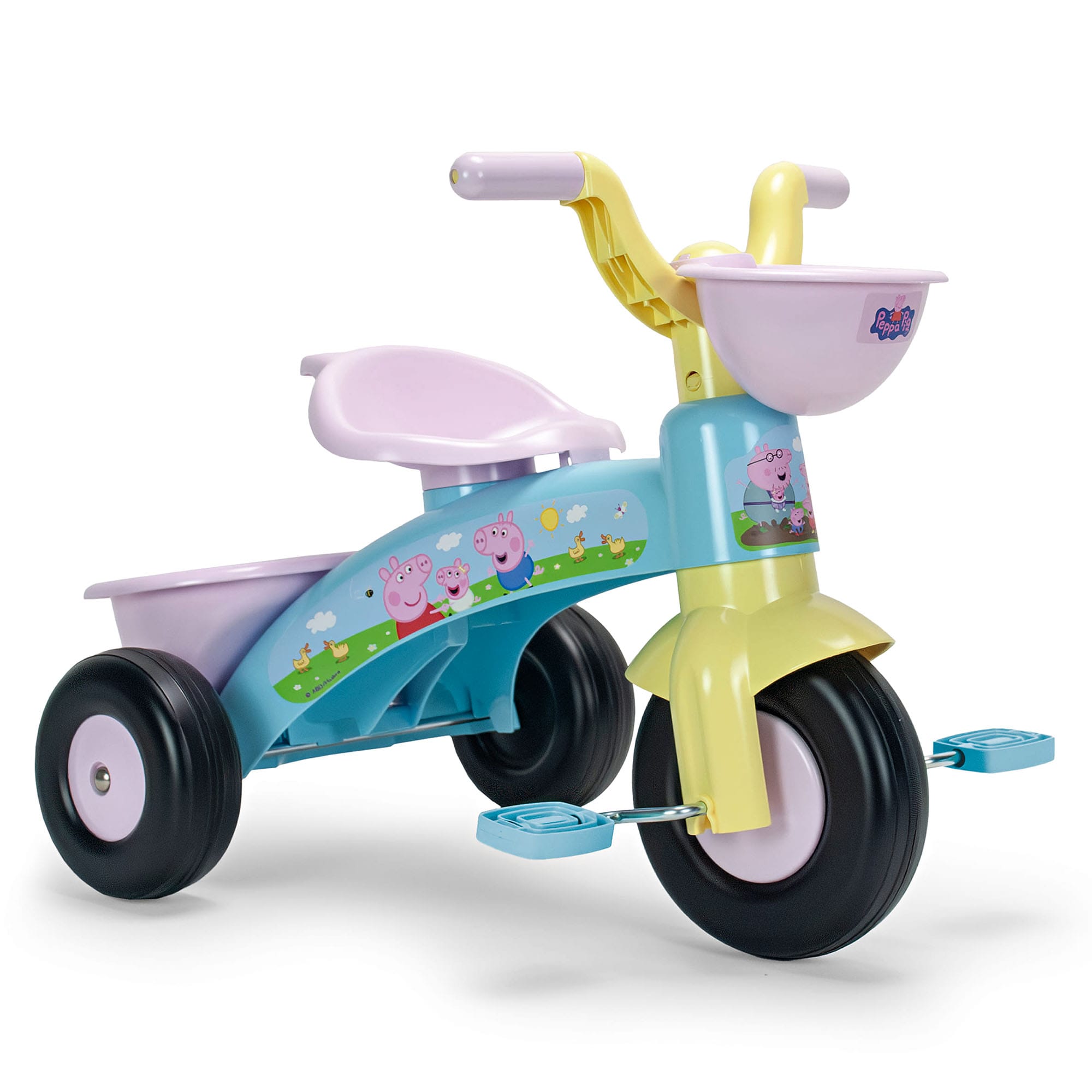 INJUSA Peppa Wutz Dreirad f&uuml;r Kinder ab 1-3 Jahre &ndash; Leichtes Kinderdreirad mit Pedalen f&uuml;r Jungen & M&auml;dchen - Bild 1